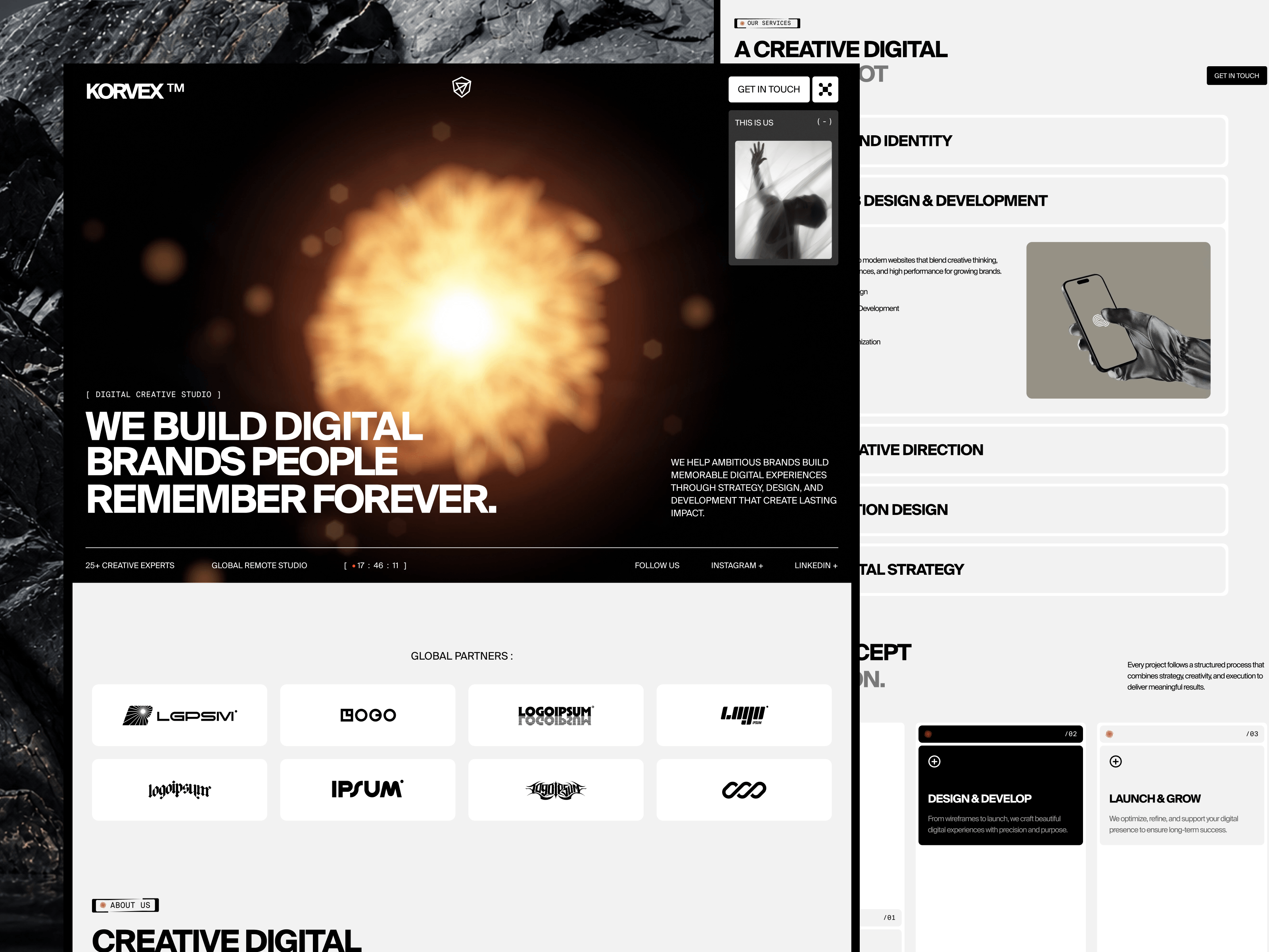 Korvex — Branding & Creative Agency Framer TemplateKorvex is a premium Framer template crafted for branding agencies, creative studios, design teams, and independent creatives who want to showcase their work with confidence, clarity, and a modern visual presence.