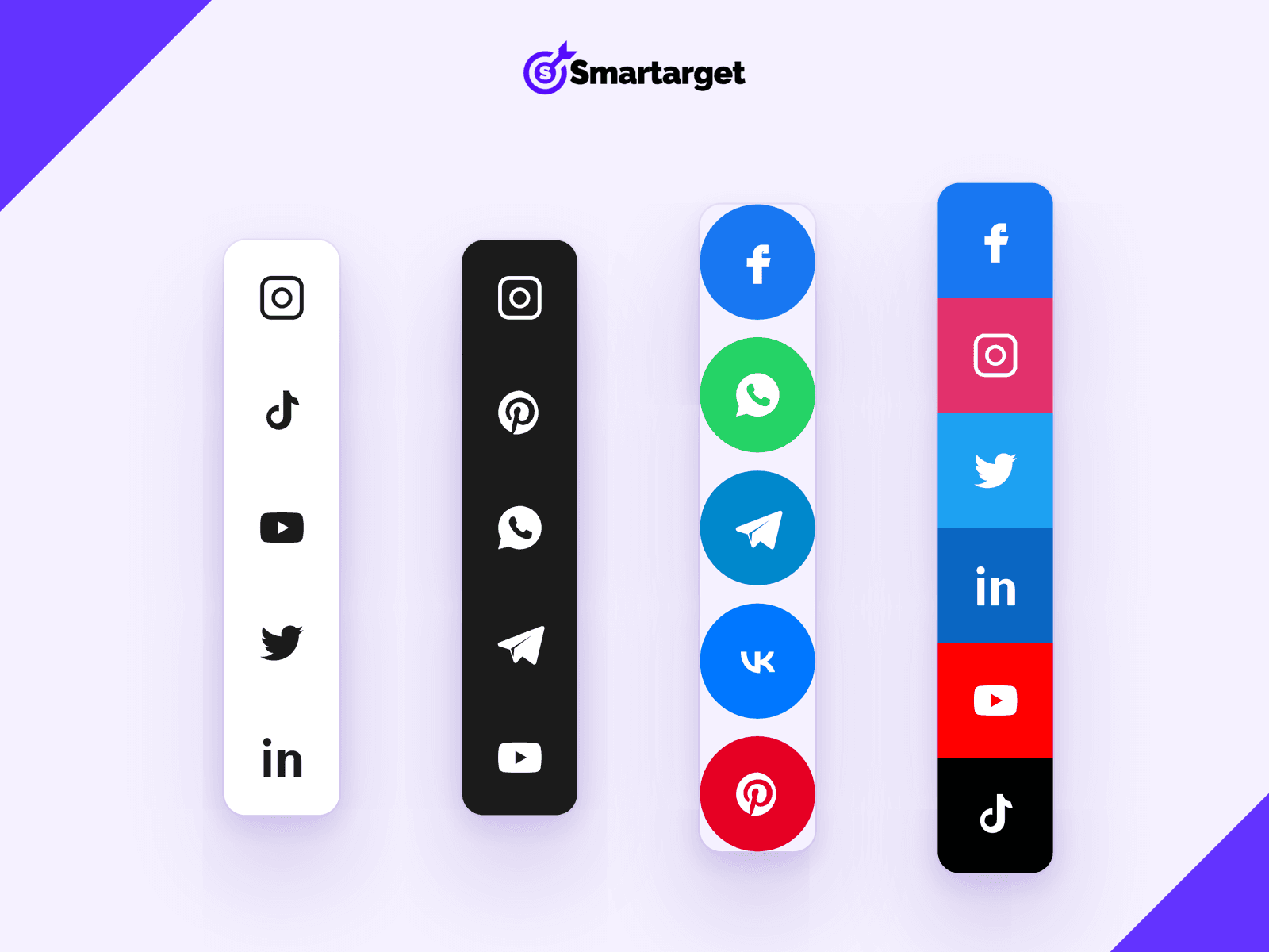 Social Follow Bar Icons