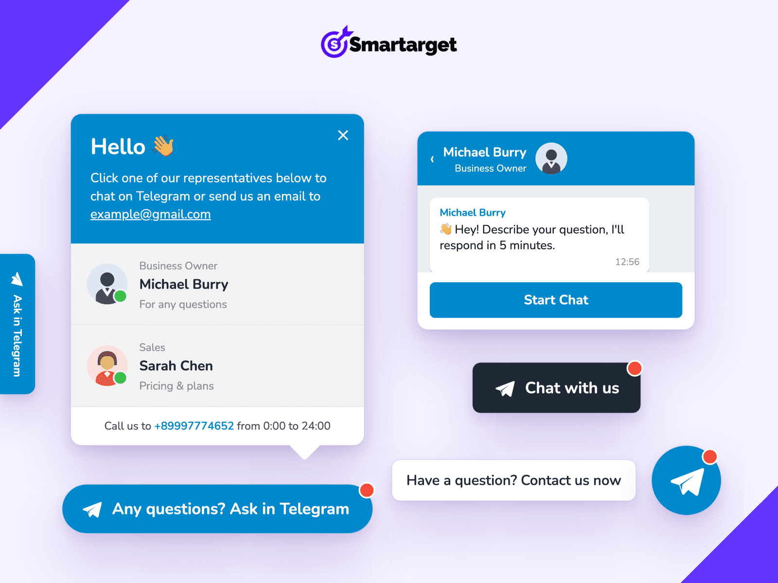 Telegram Chat - Contact Us