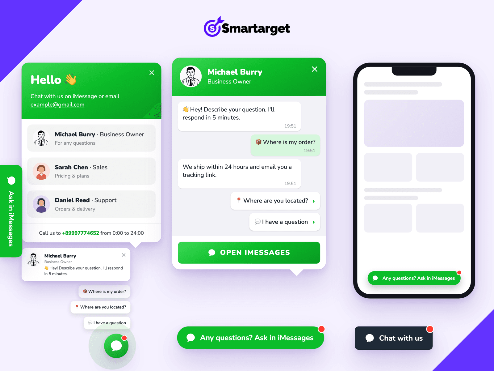 iMessage & SMS - Chat Support