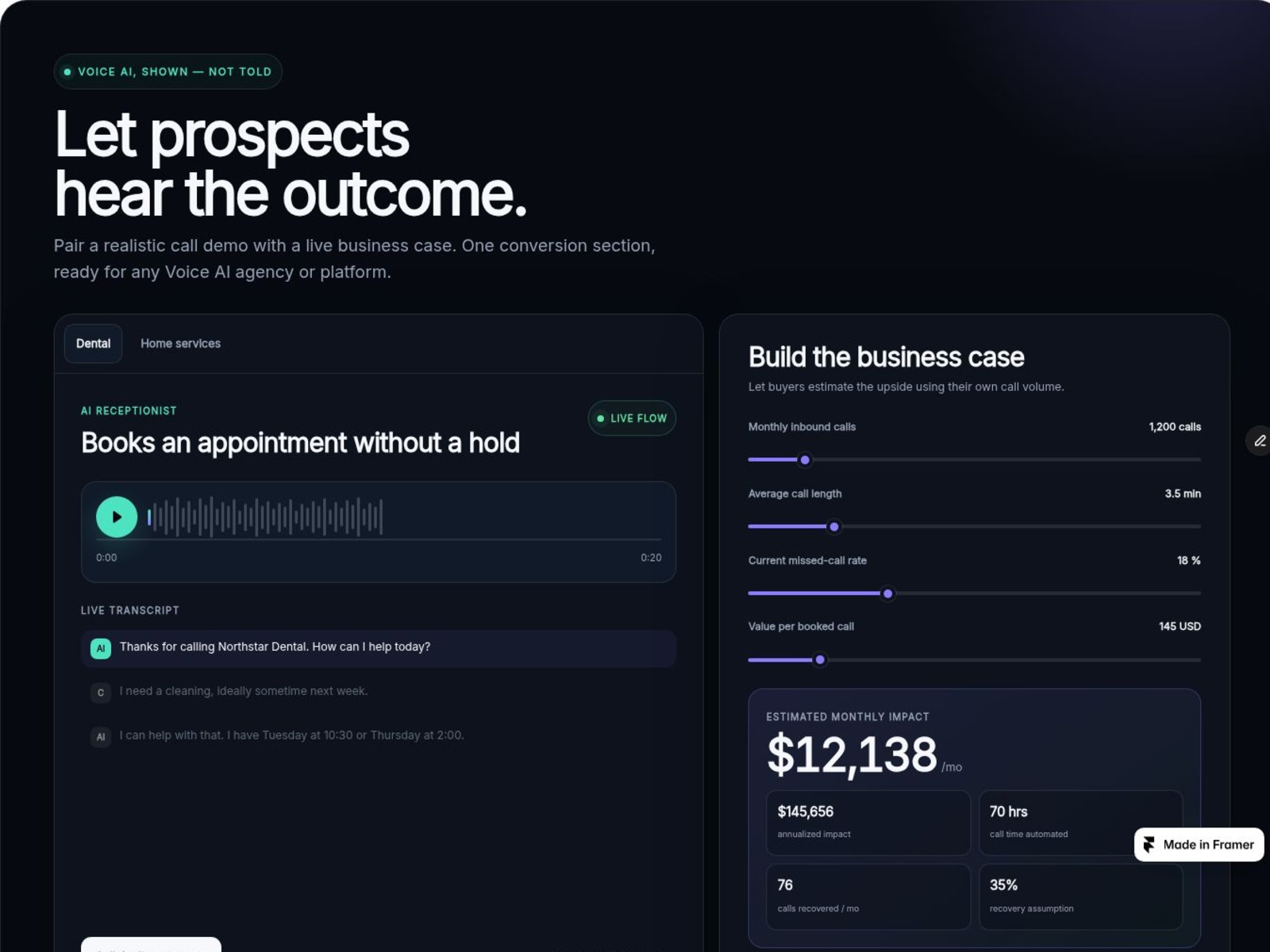 Voice Demo + ROI