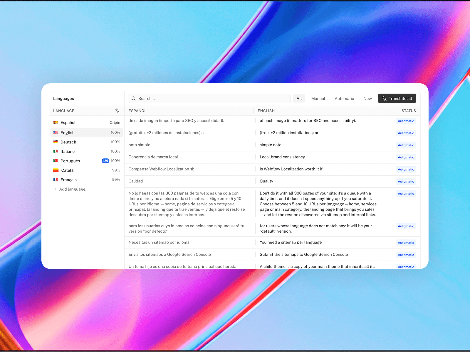 Lantis — Translate your site