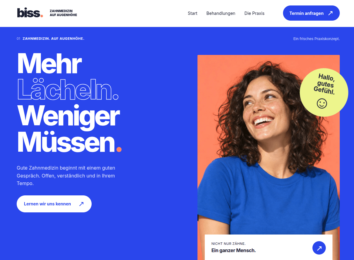 BISS Website Dent