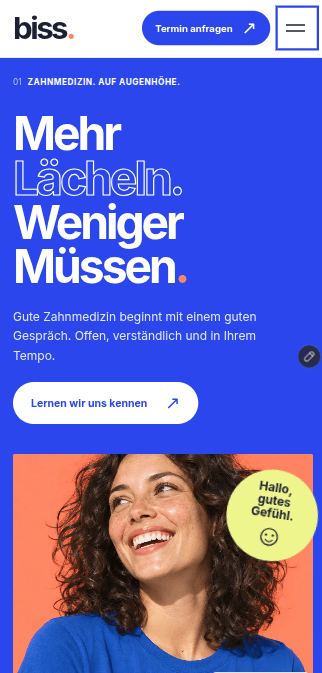 BISS Website Dent