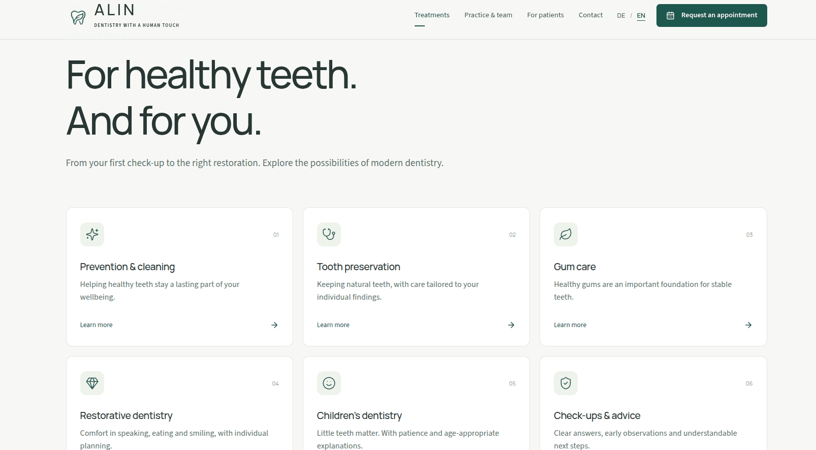ALIN Website Dent