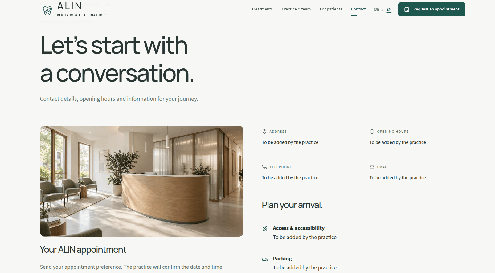 ALIN Website Dent