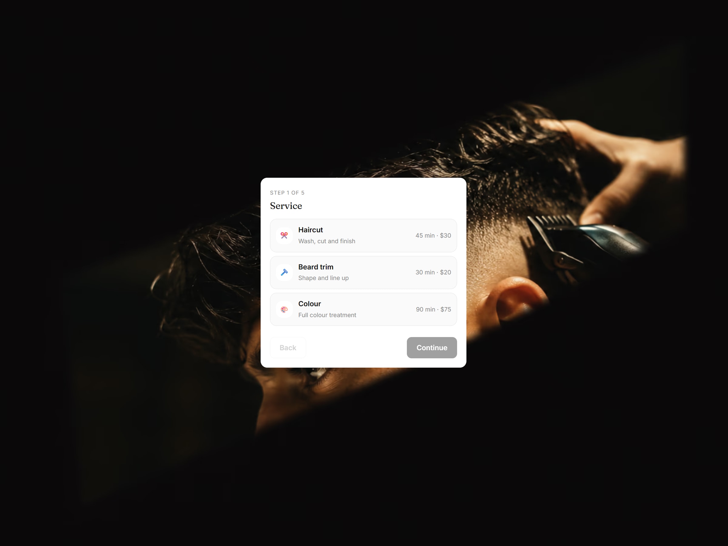 Booking Widget