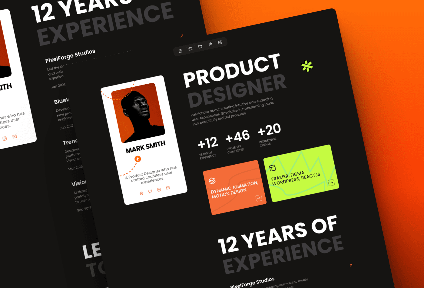 Screenshot 2 for Sawad, a Framer Marketplace template by Mejed Alkoutaini.