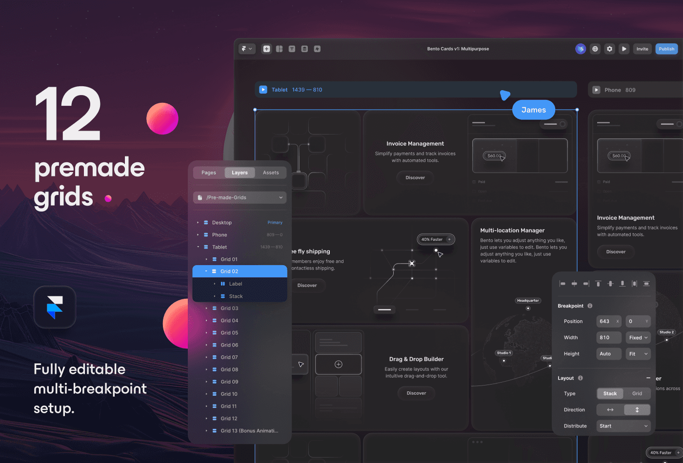 UI8 Bento Cards
