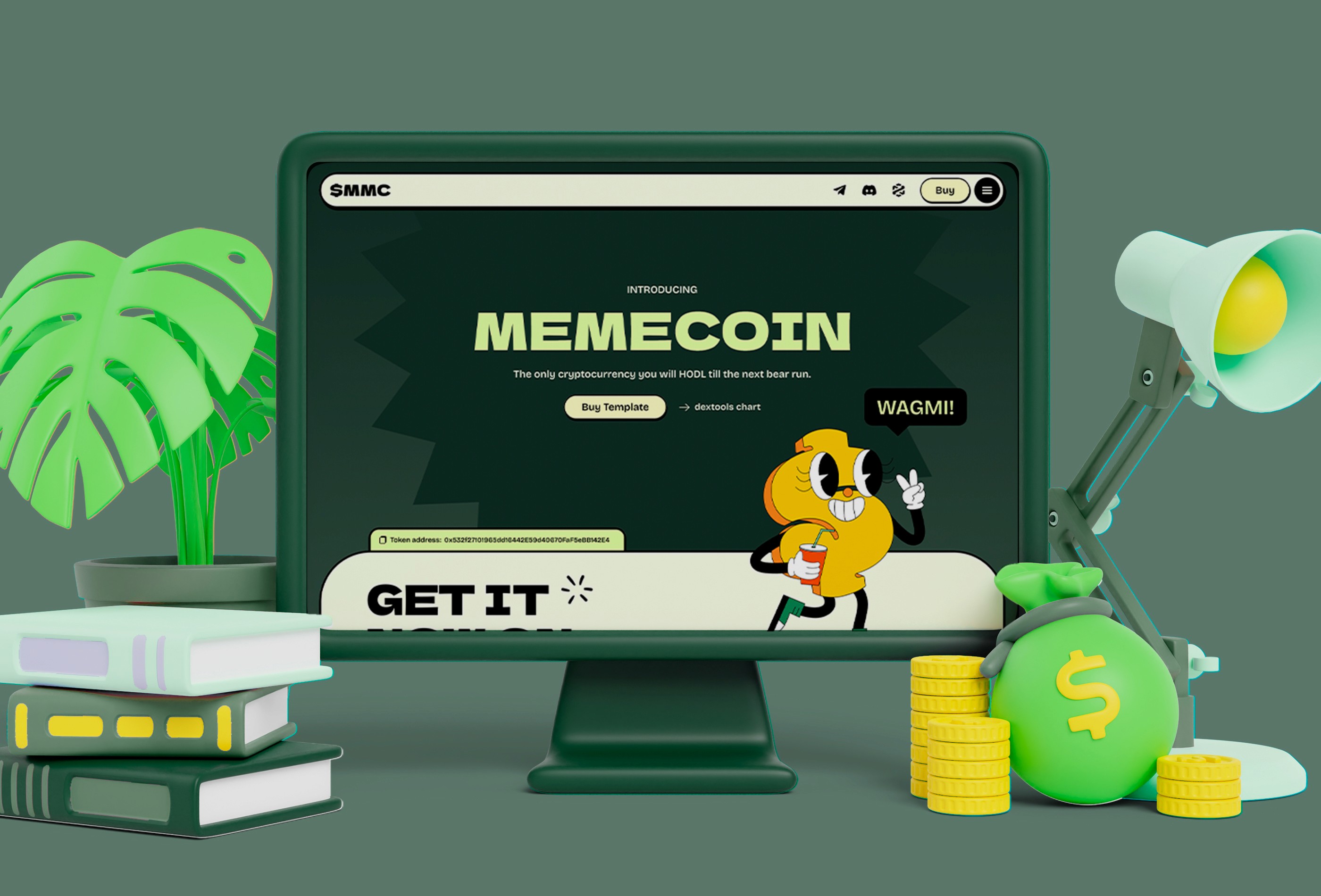 Thumbnail 2 for Memecoin, a Framer Marketplace template by Martin Hoffelder.