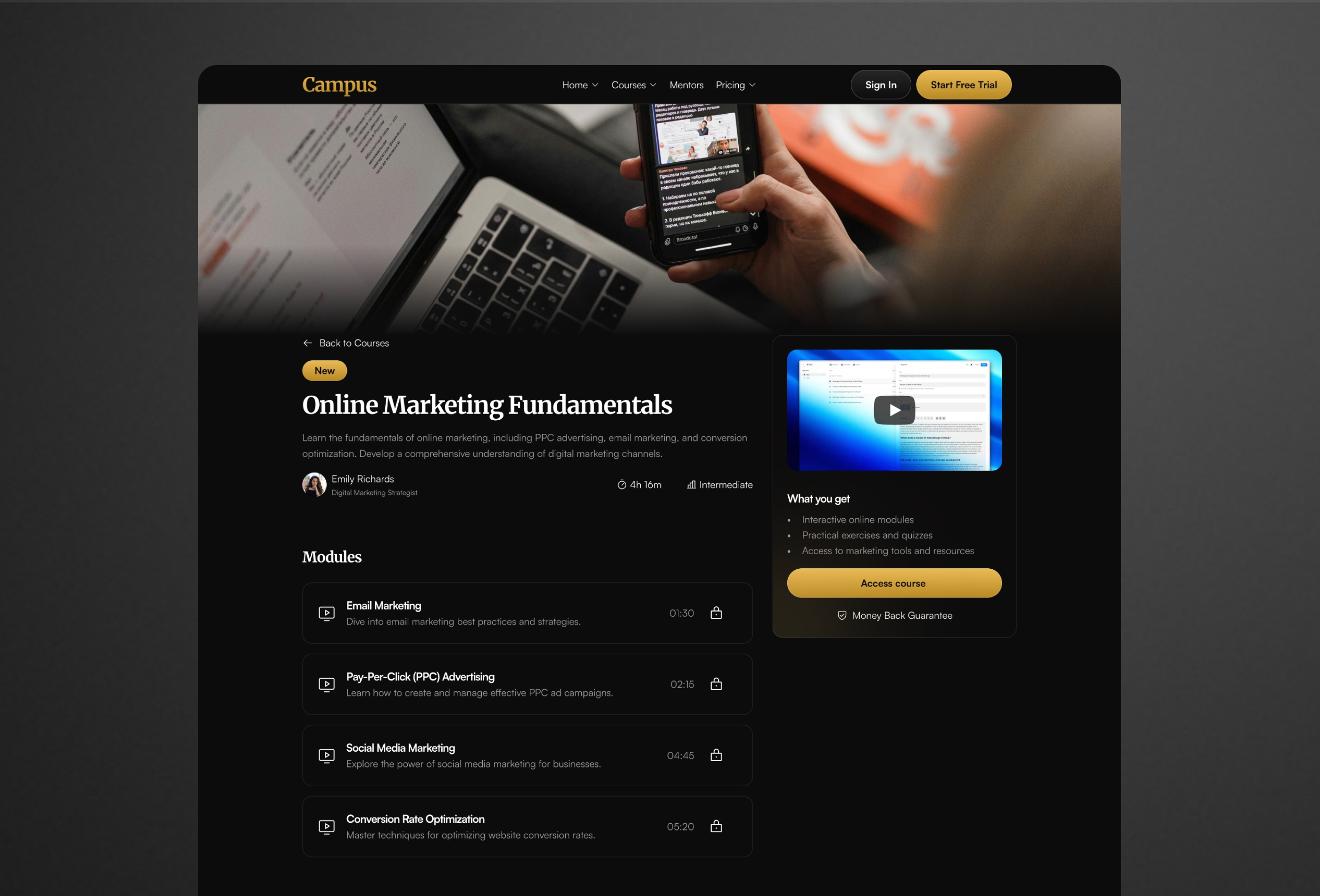 Screenshot 3 for Campus, a Framer Marketplace template by Widya Bayu.