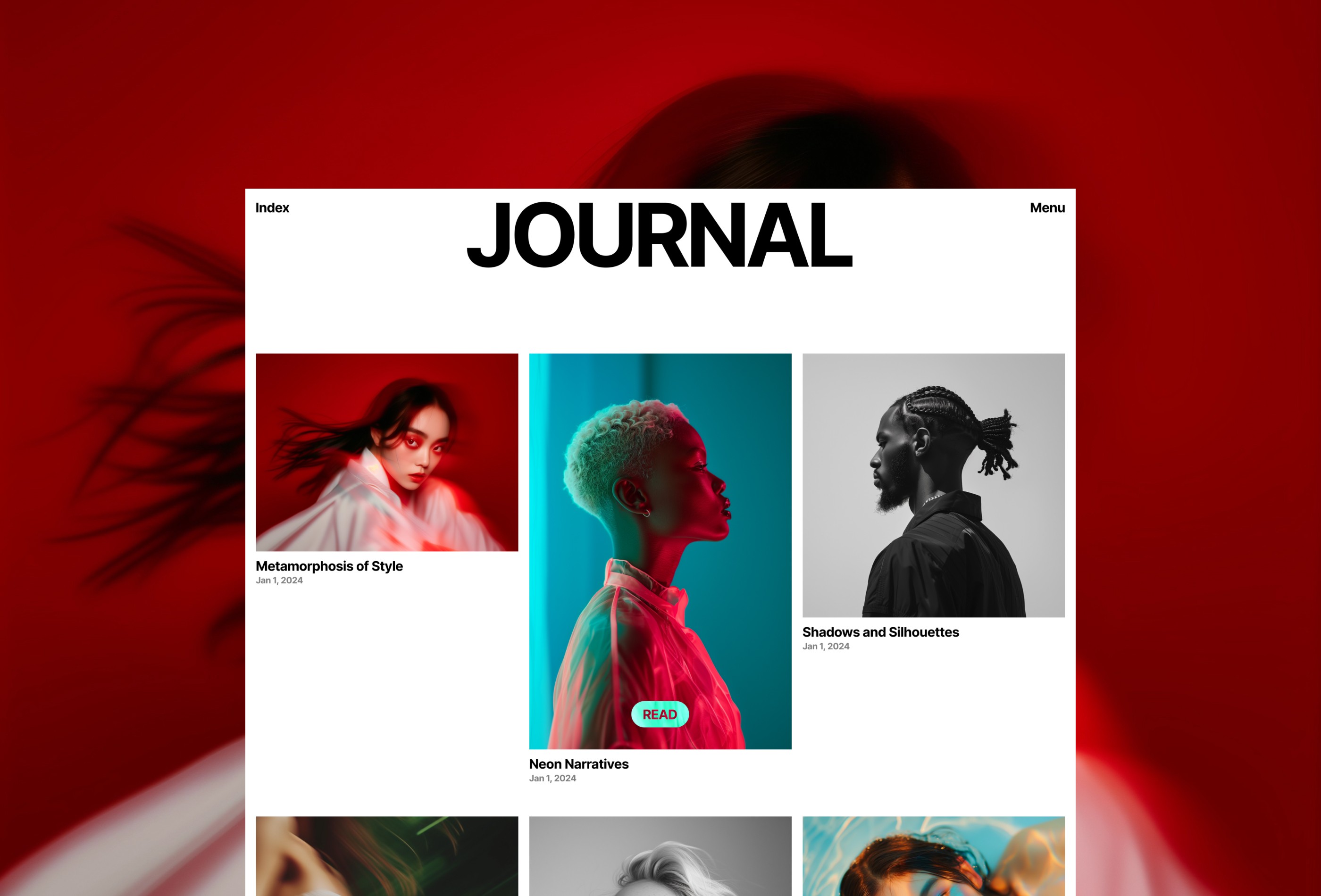 Screenshot 3 for Journey, a Framer Marketplace template by Paul Lapkin.
