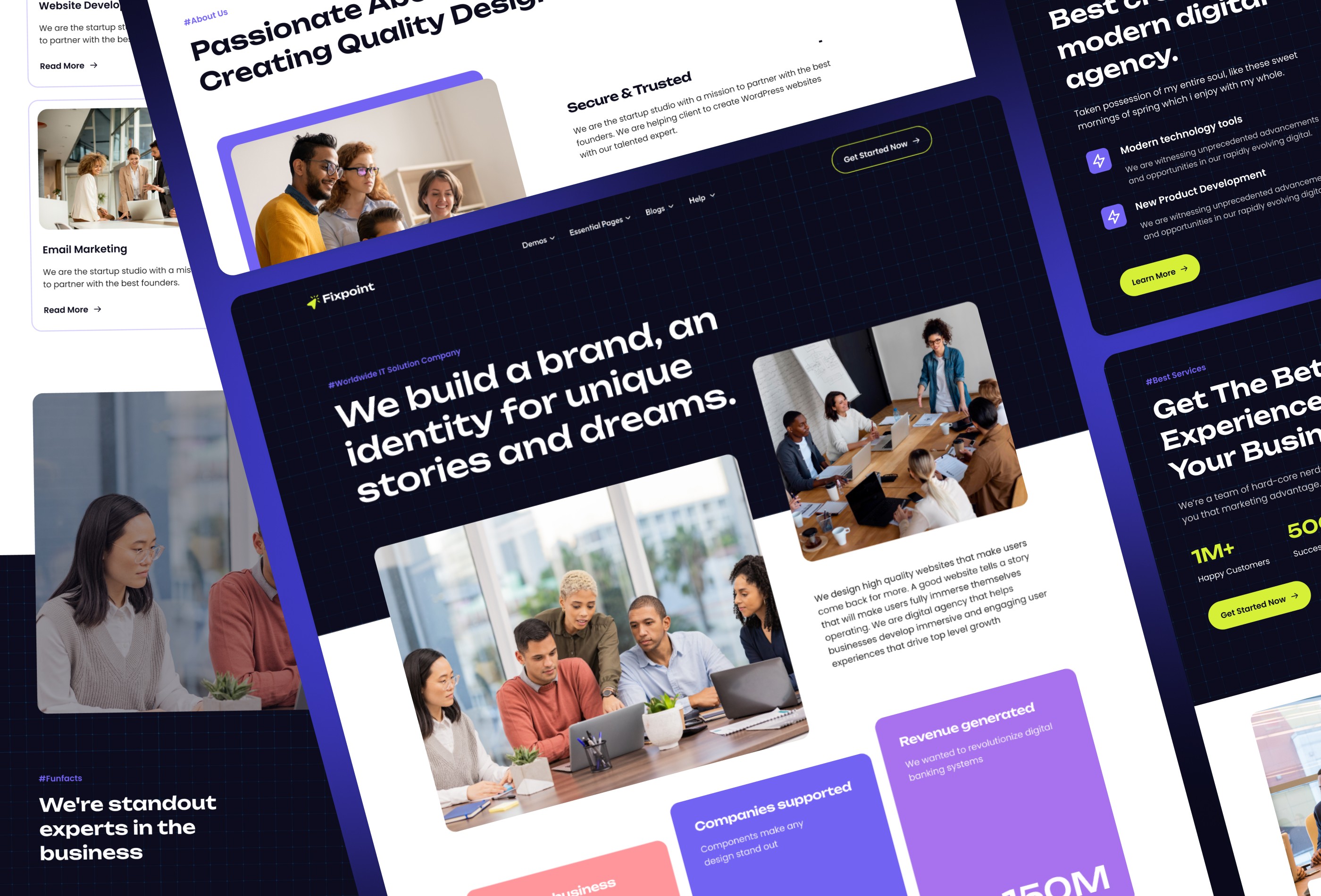 Screenshot 3 for Fixpoint, a Framer Marketplace template by FramerDevs.