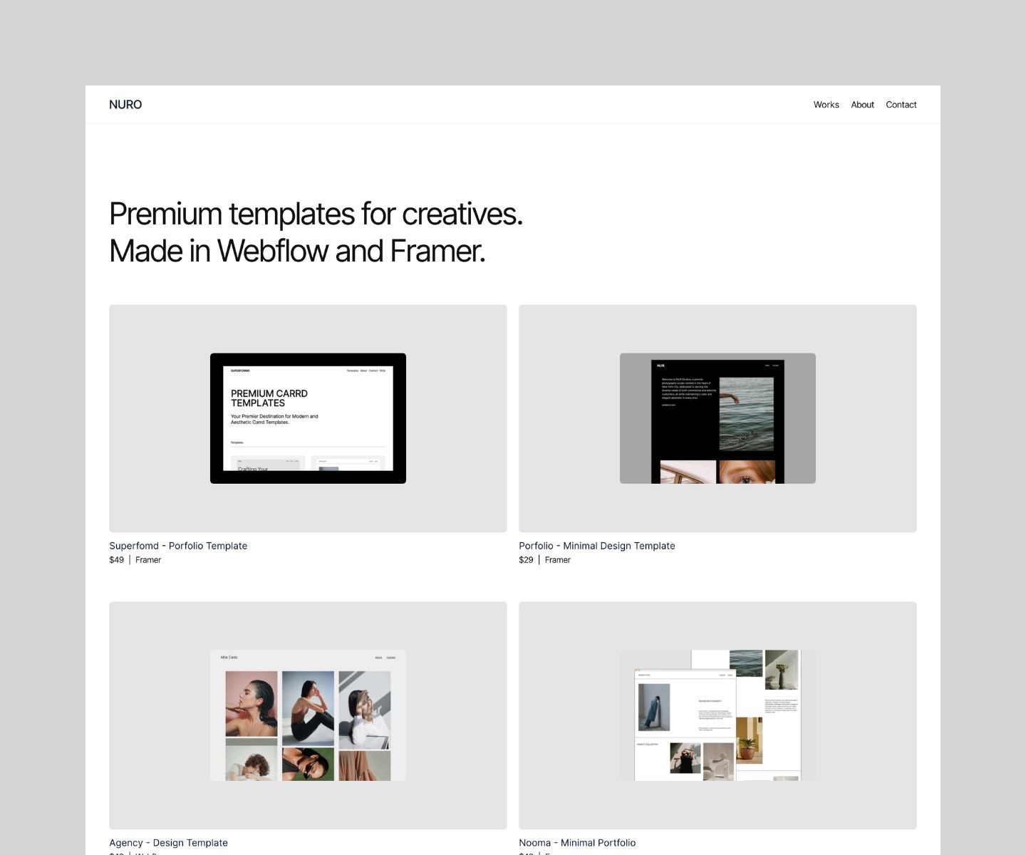 Screenshot 1 for Nuro, a Framer Marketplace template by Pixasquare.