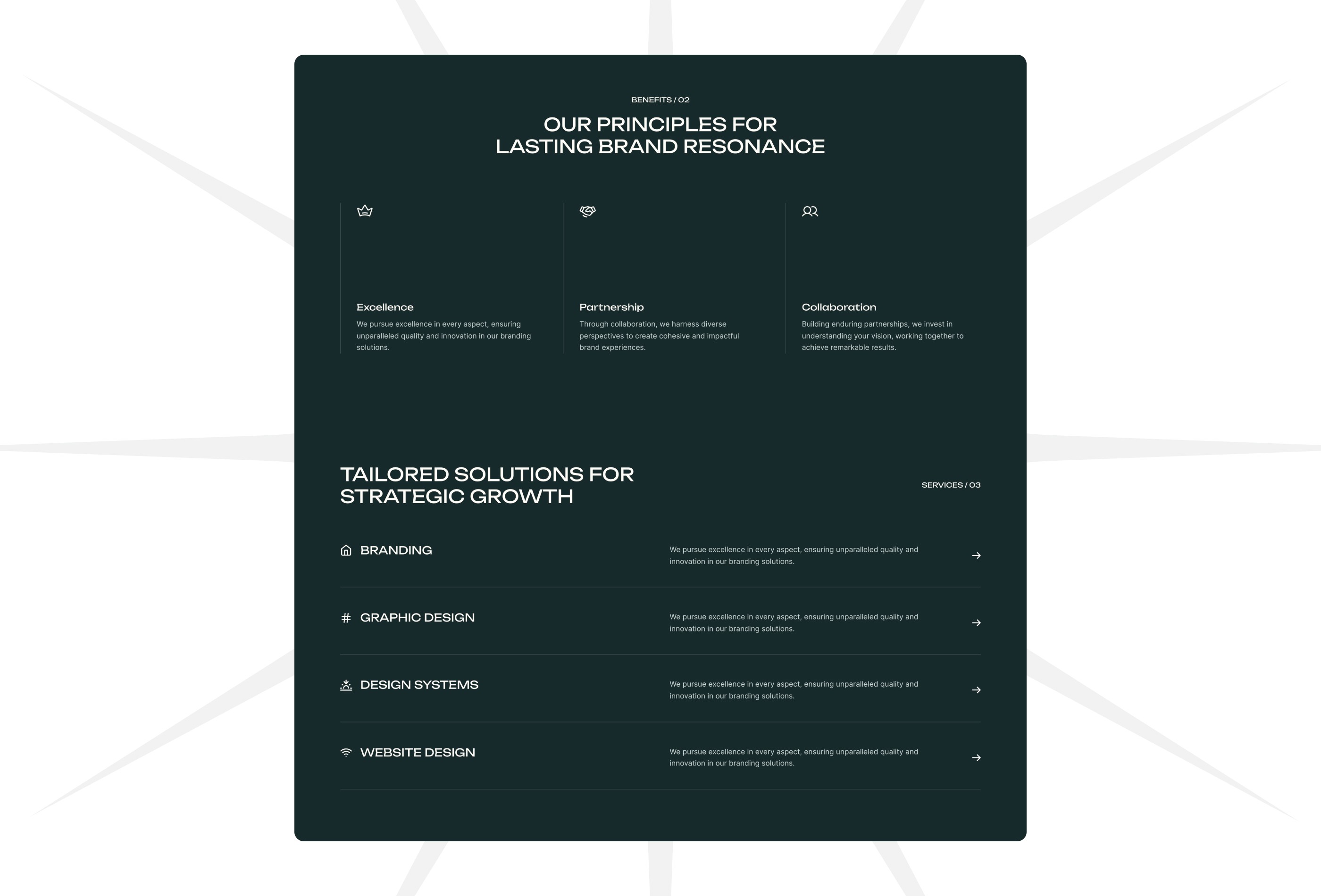 Screenshot 3 for Ivory, a Framer Marketplace template by Wize.