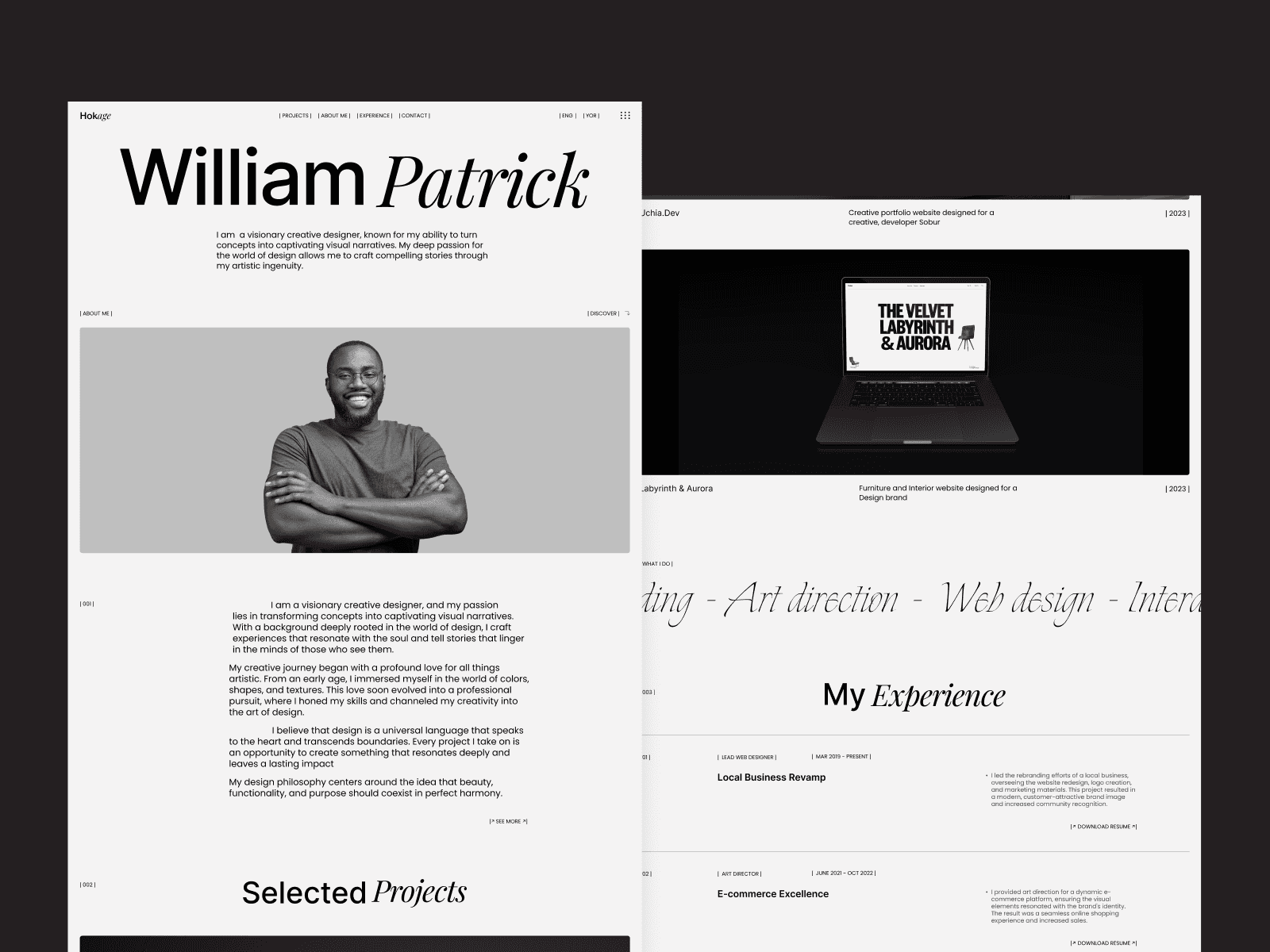 Screenshot 4 for Hokage, a Framer Marketplace template by Studio Duo.