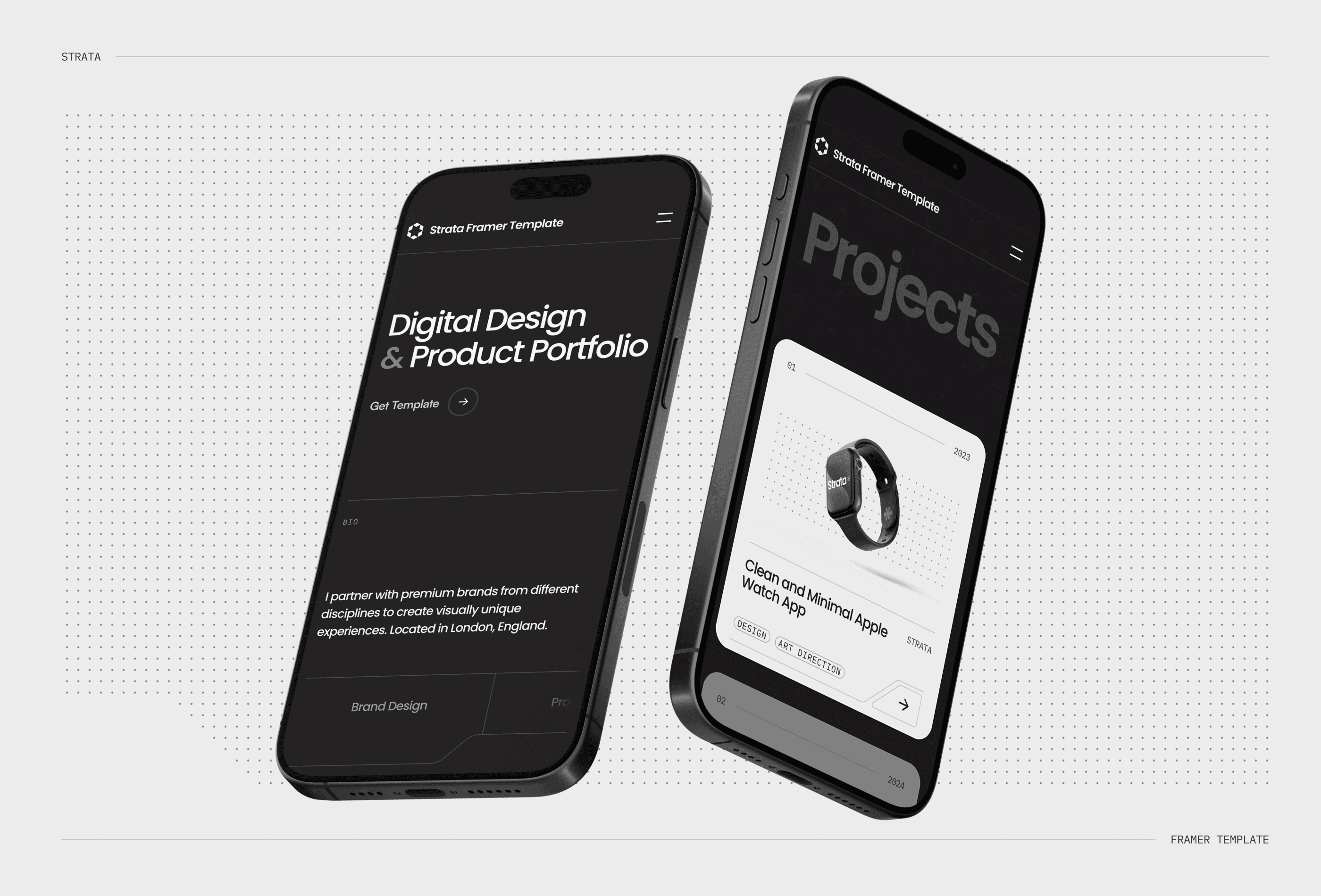 Screenshot 3 for Strata, a Framer Marketplace template by Jack Elder.