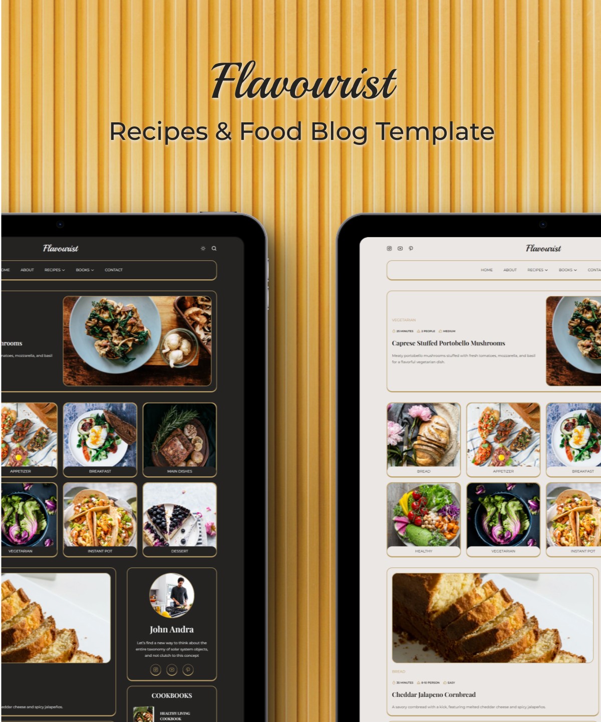 Screenshot 1 for Flavourist, a Framer Marketplace template by AzebThemes.