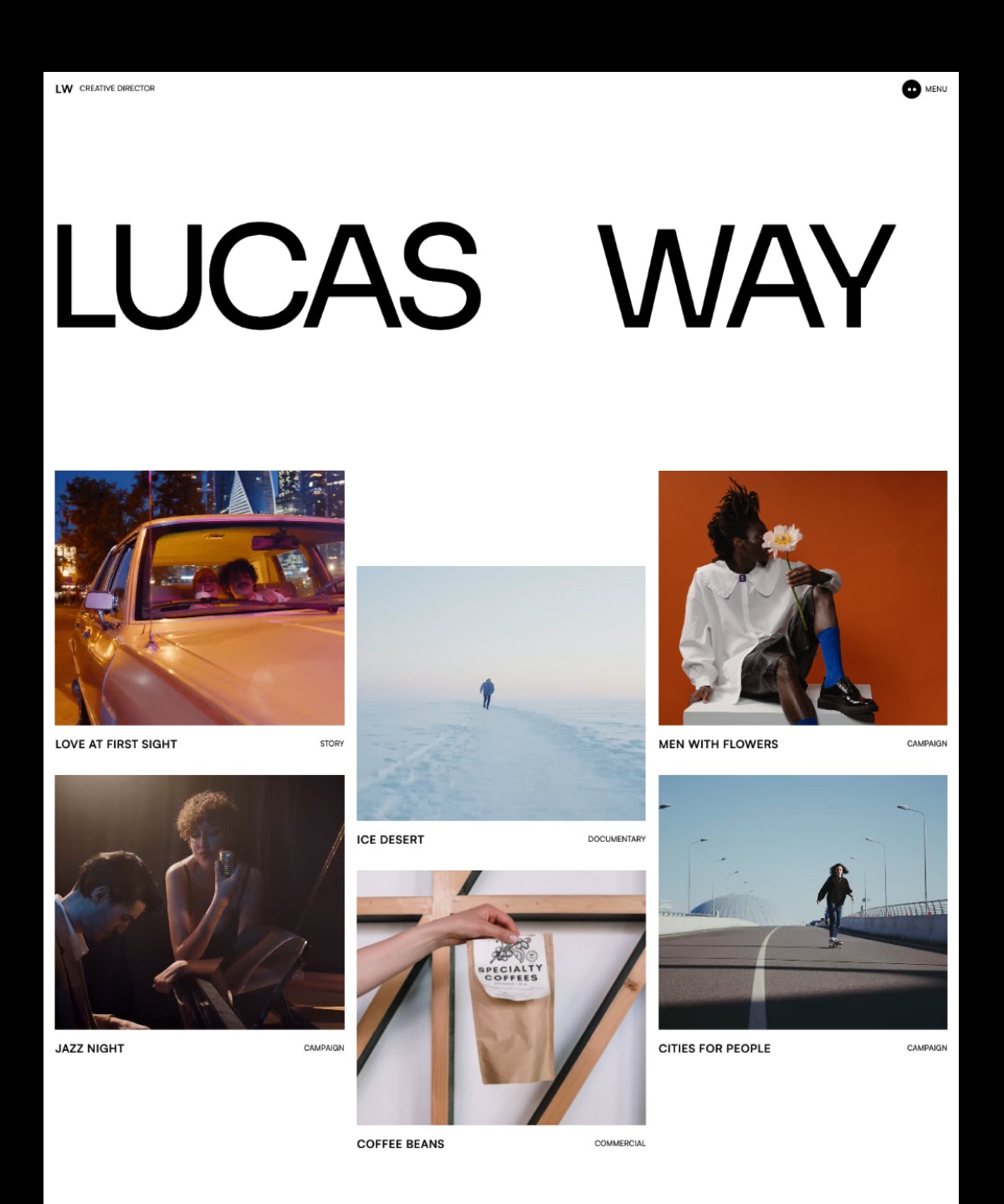 Screenshot 1 for LucasWay, a Framer Marketplace template by andsav.