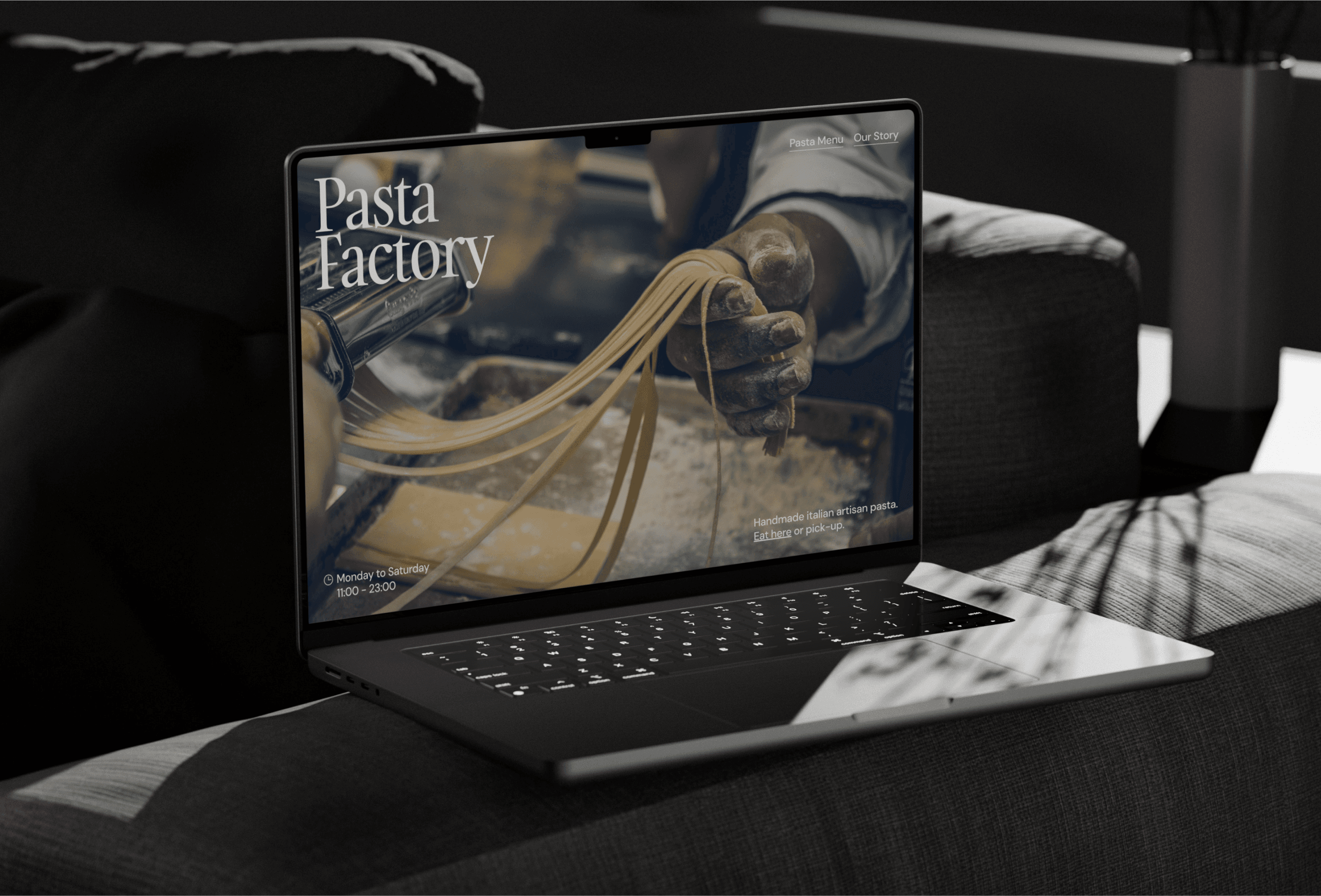 Screenshot 2 for PastaFactory, a Framer Marketplace template by Pixelier Mache.
