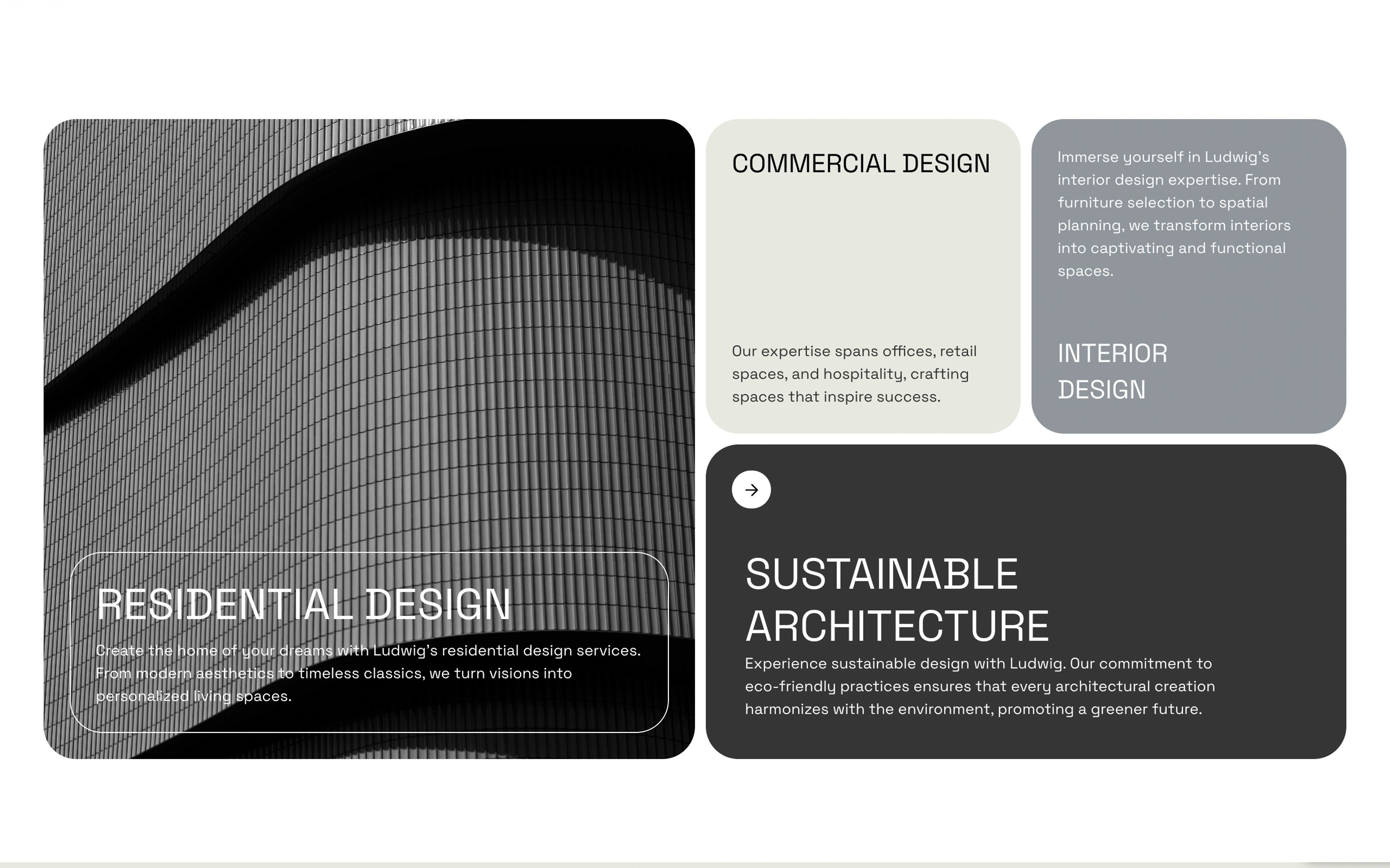 Screenshot 2 for Ludwig, a Framer Marketplace template by 473 Agency.