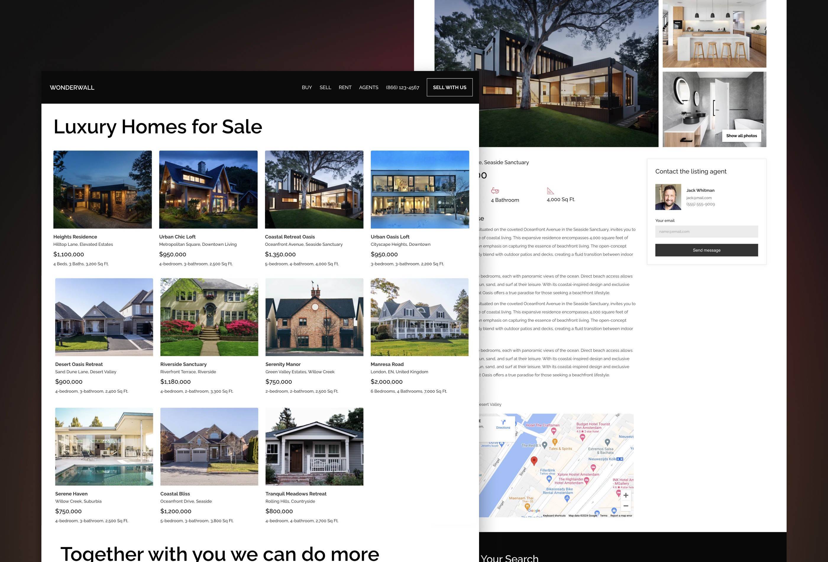 Screenshot 3 for Wonderwall, a Framer Marketplace template by Selin Aydemir.