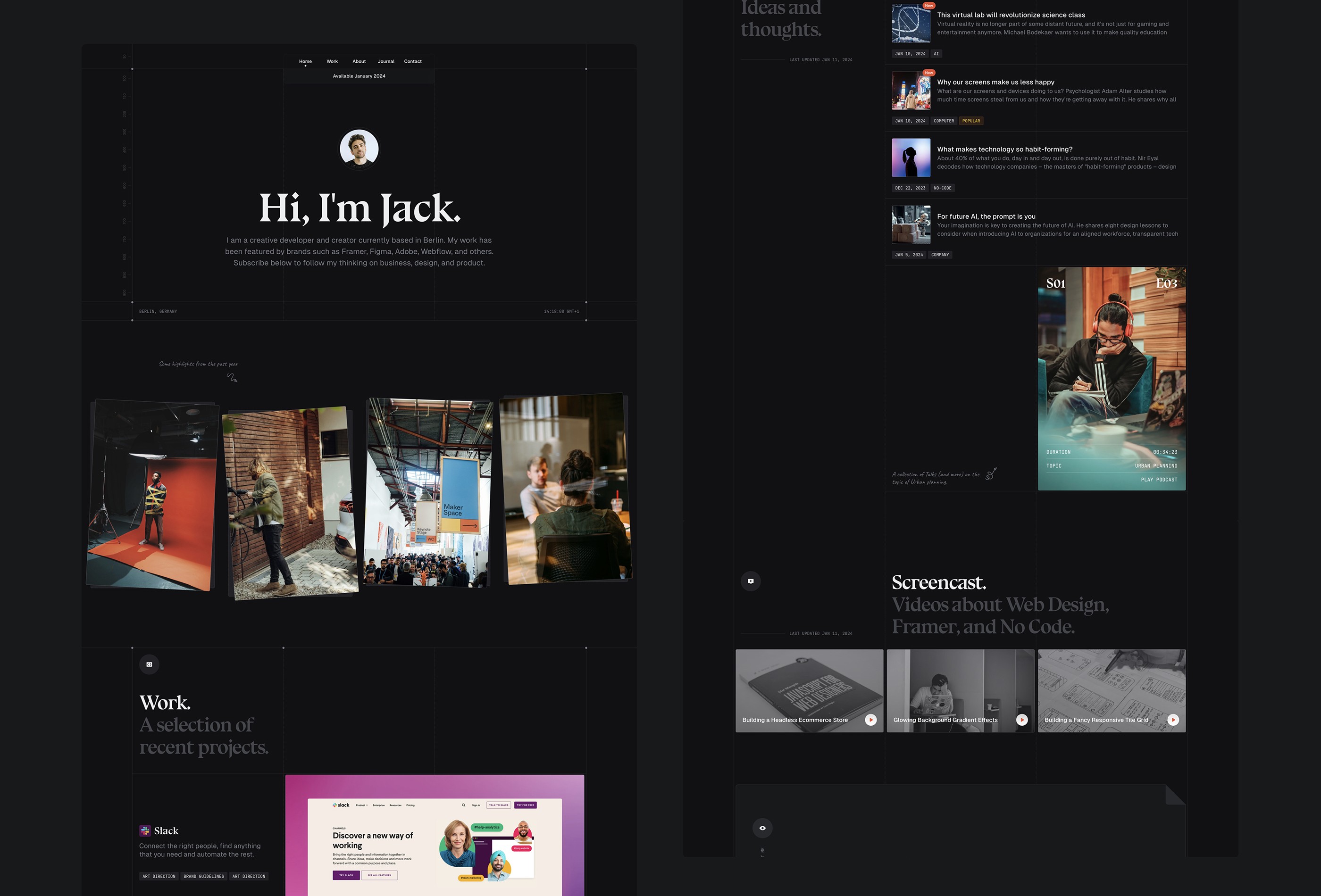 Screenshot 2 for Benton, a Framer Marketplace template by Fouroom.