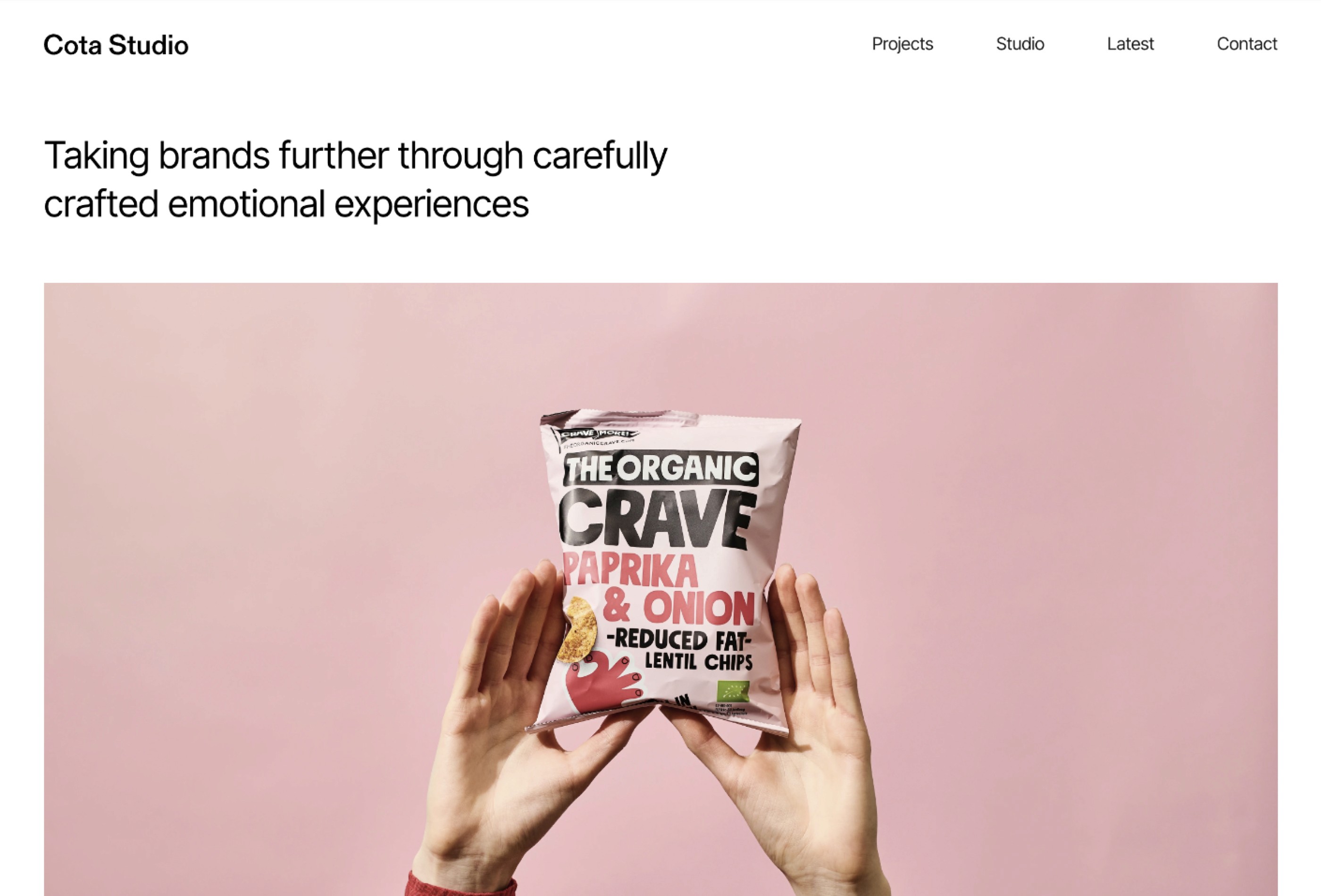 Screenshot 2 for CotaStudio, a Framer Marketplace template by Maciej Zielinski.
