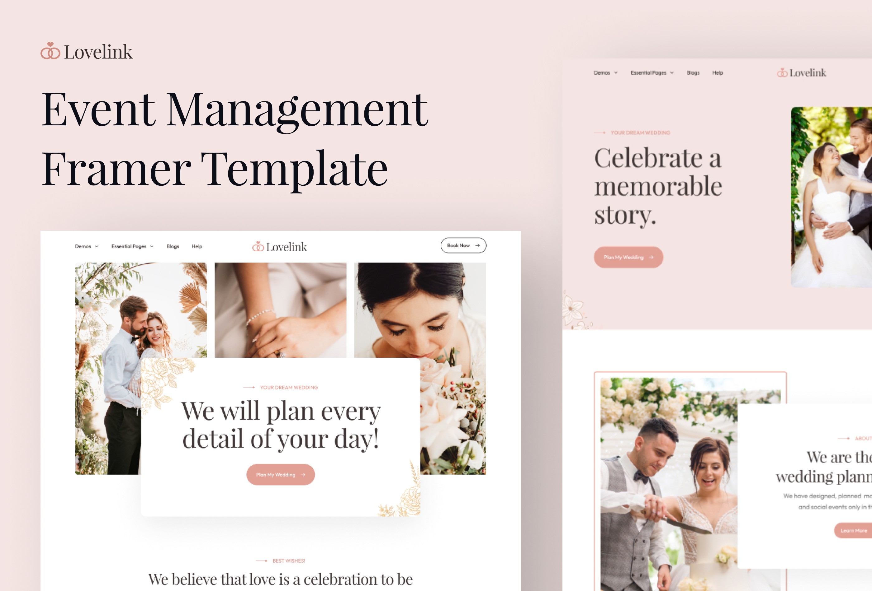 Screenshot 2 for Loveline, a Framer Marketplace template by Framerbite.