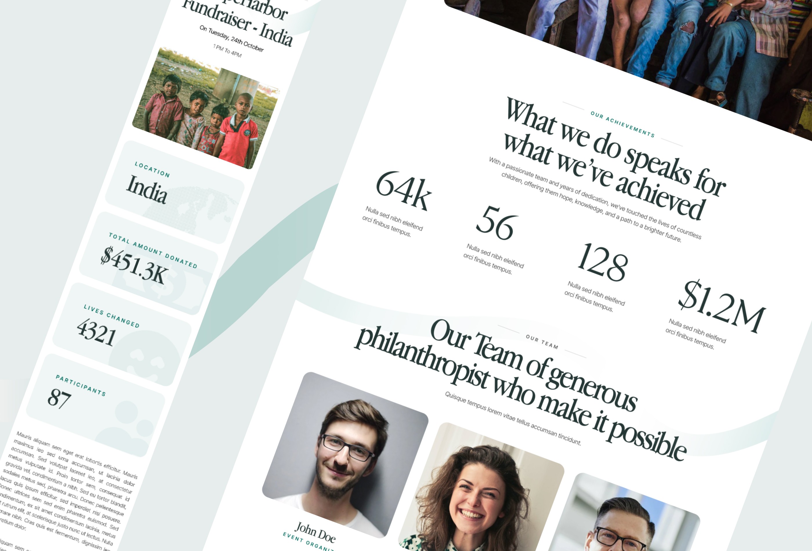 Screenshot 3 for CampsforCompassion, a Framer Marketplace template by Cédric van Ravesteijn.