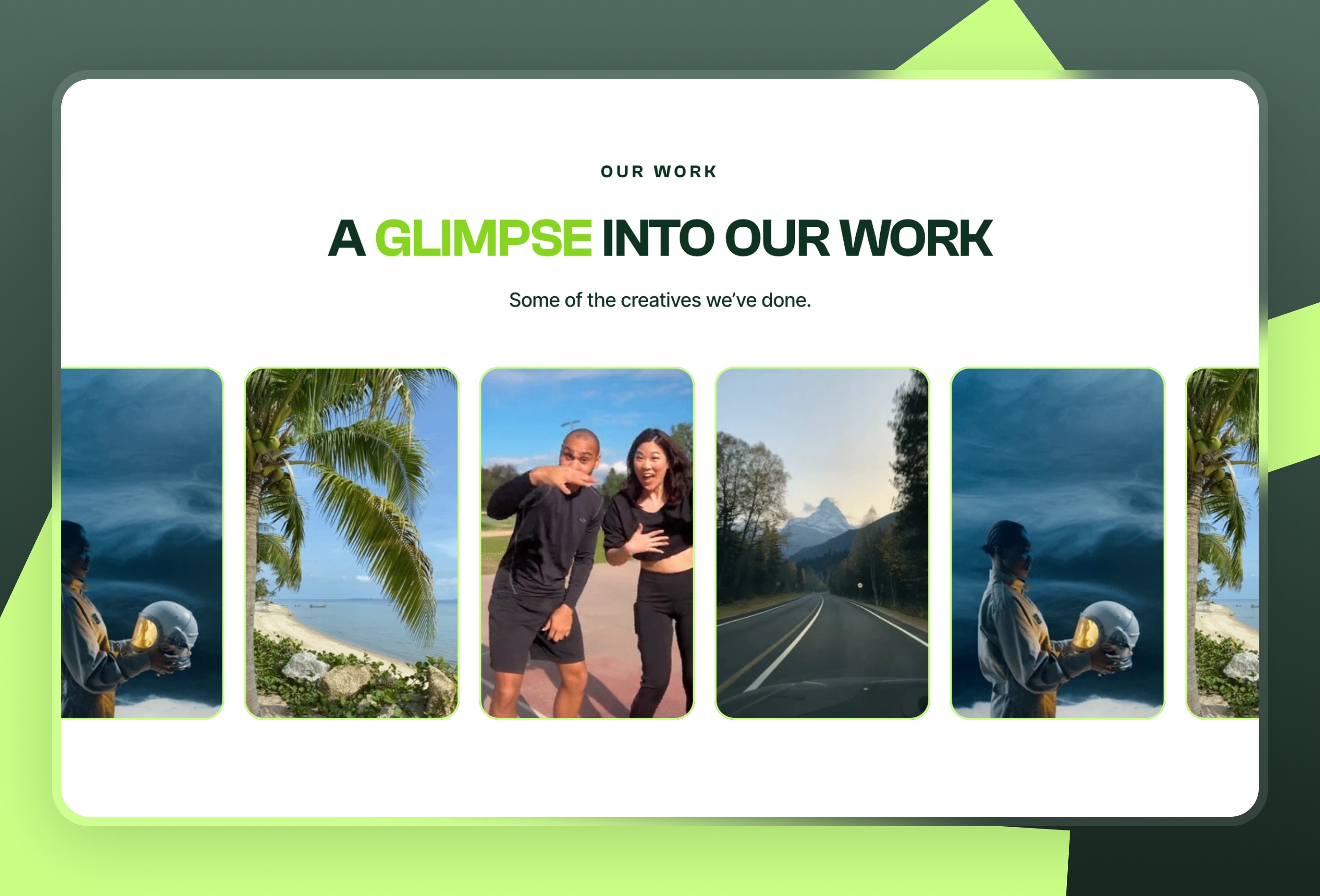 Screenshot 4 for FORYOU, a Framer Marketplace template by Wize.