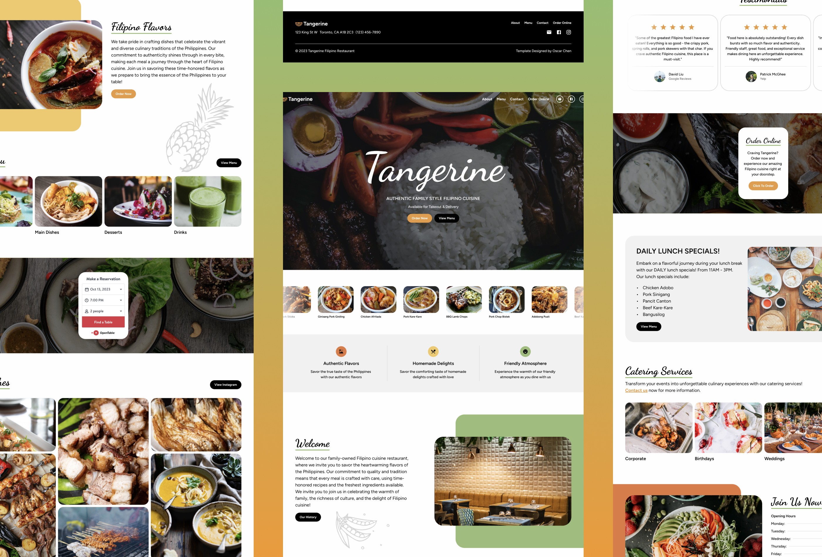 Screenshot 2 for Tangerine , a Framer Marketplace template by Oscar Chen.