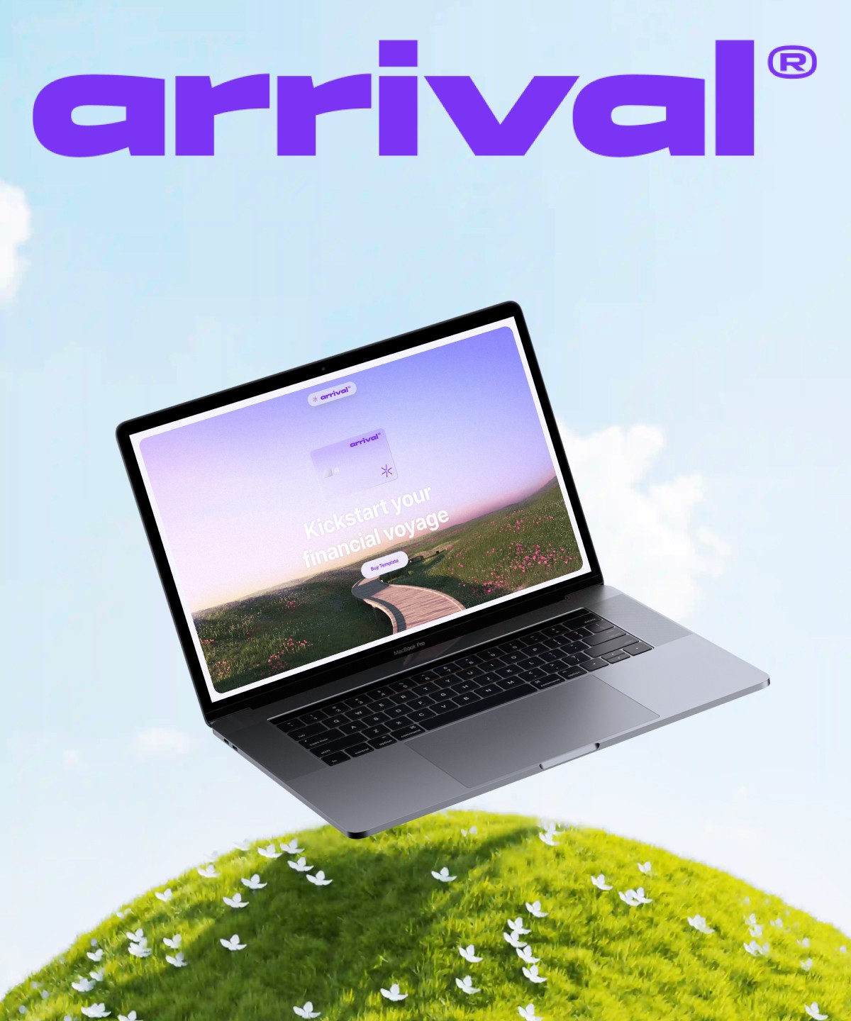 Screenshot 1 for Arrival, a Framer Marketplace template by Layout Gallery.