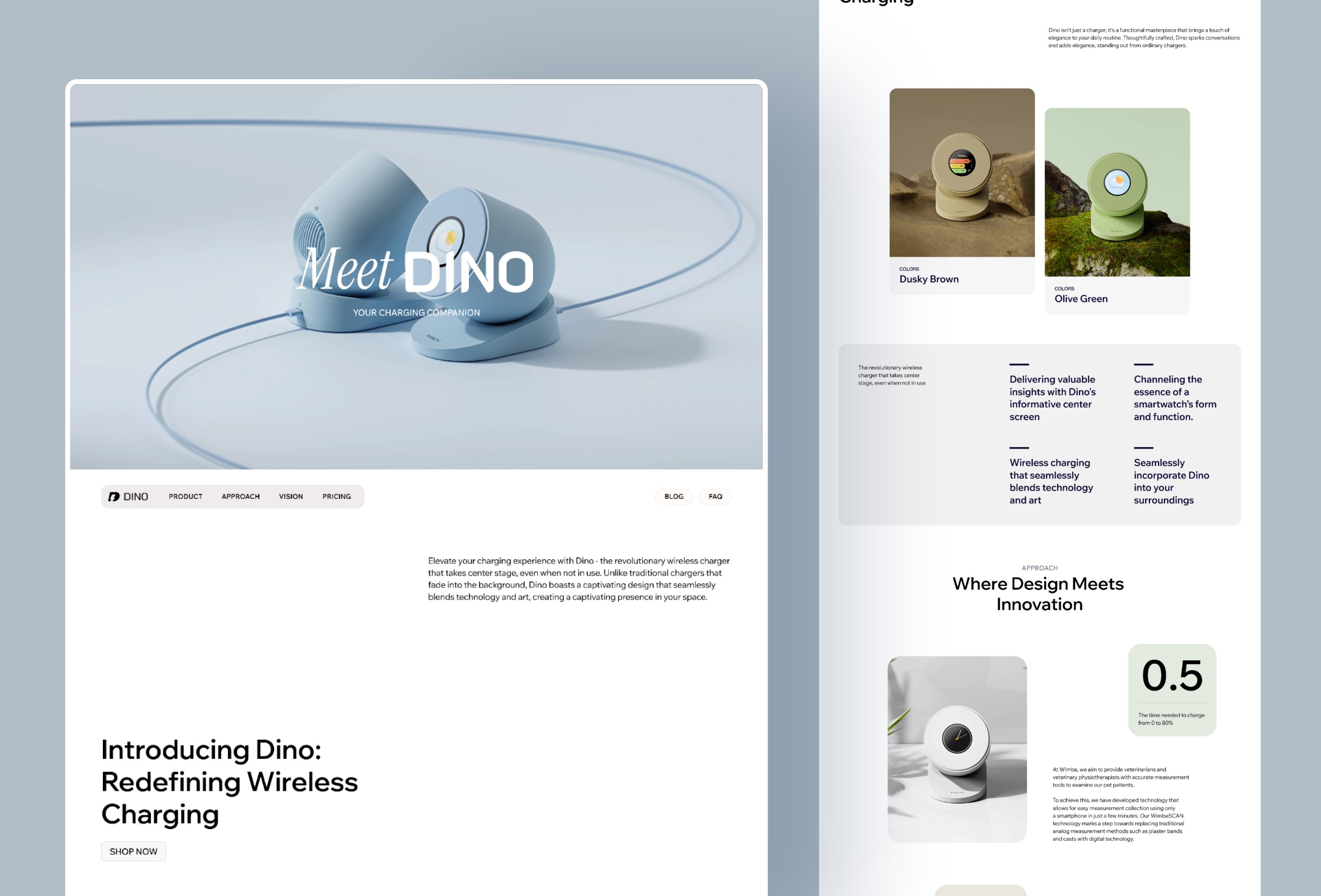 Screenshot 2 for Dino, a Framer Marketplace template by Harsh Shah.
