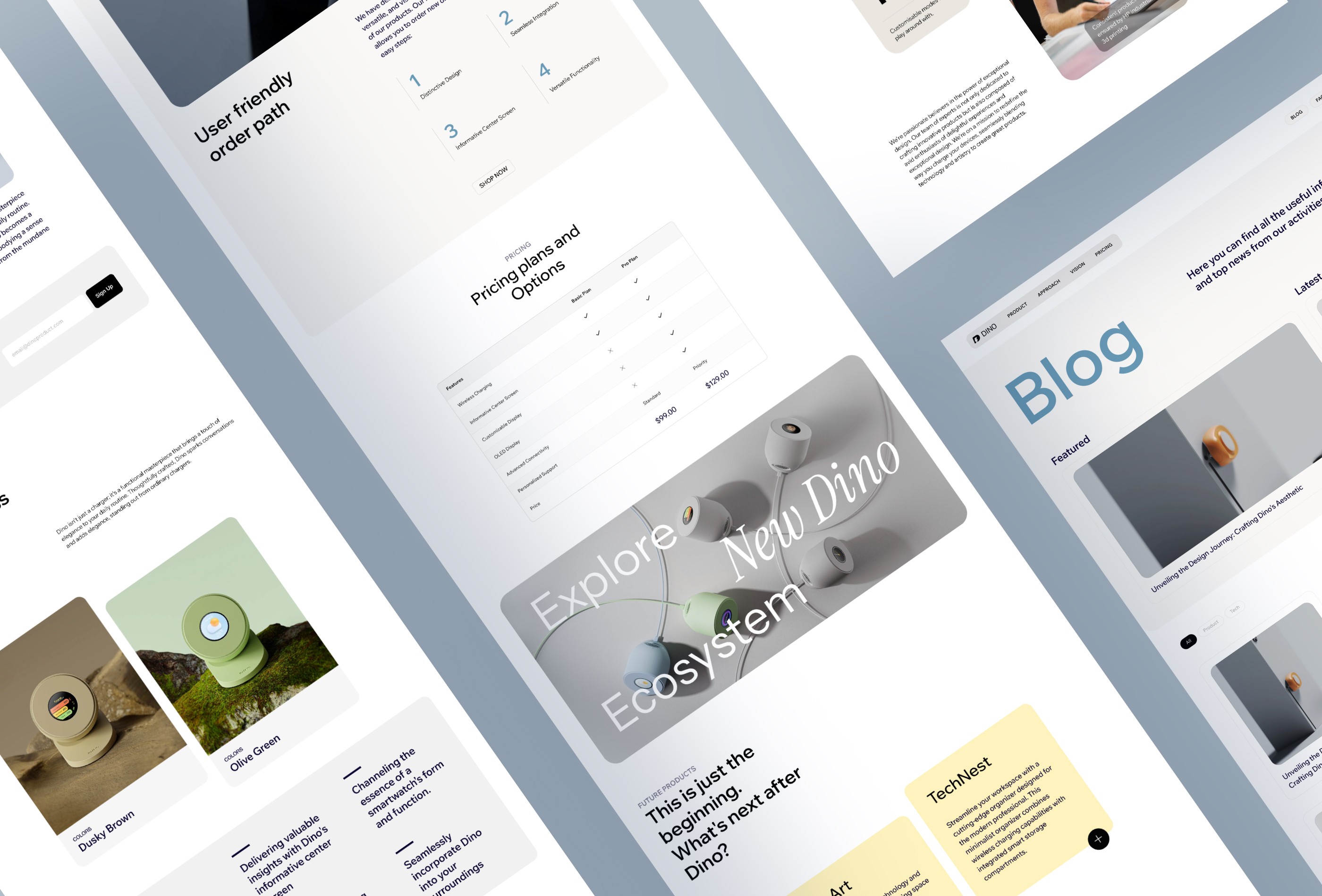 Screenshot 3 for Dino, a Framer Marketplace template by Harsh Shah.