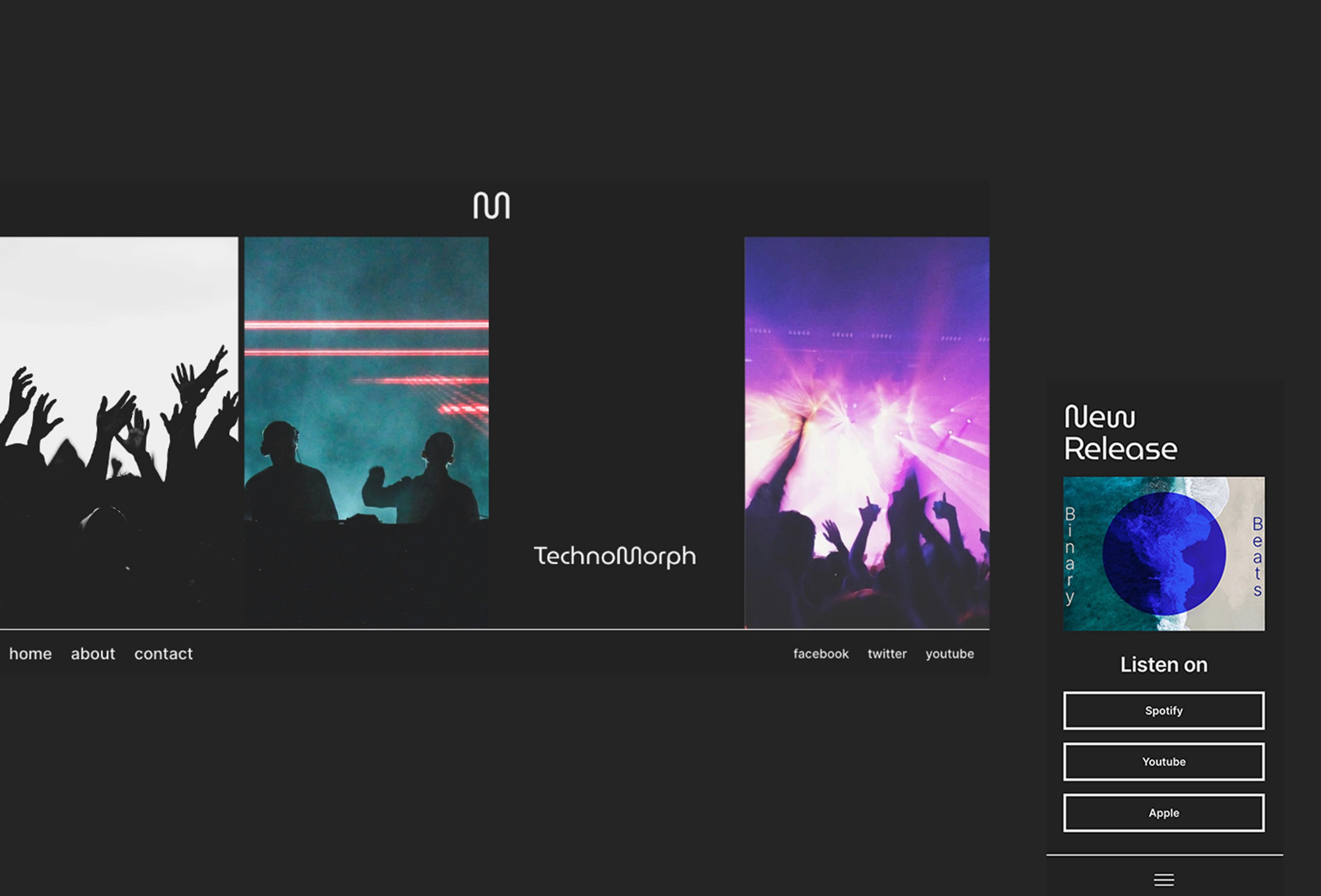 Screenshot 4 for Technomorph, a Framer Marketplace template by Gizem Onan.