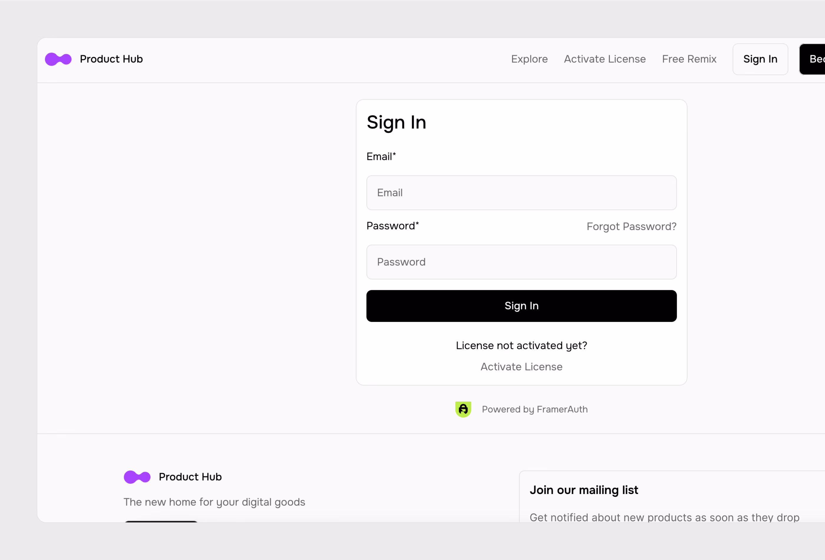 Screenshot 4 for Product Hub, a Framer Marketplace template by Danny Sapio.