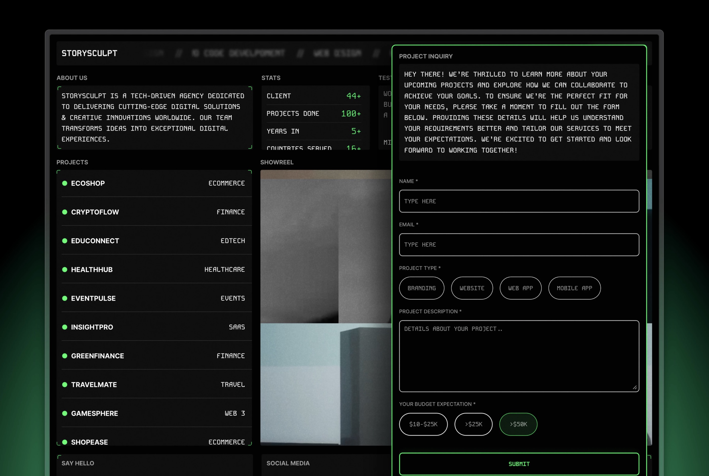 Screenshot 1 for StorySculpt, a Framer Marketplace template by Katola Kehinde.