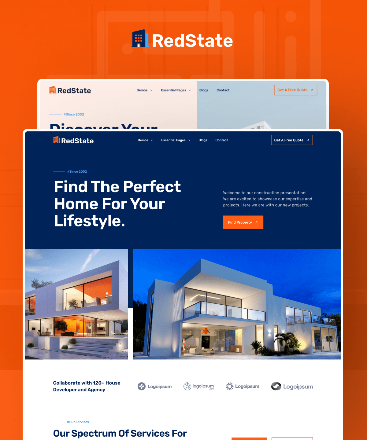 Screenshot 1 for RedState, a Framer Marketplace template by FramerDevs.