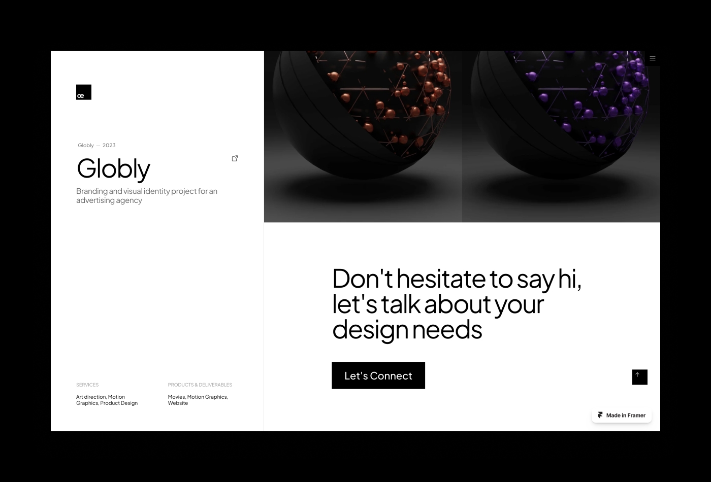 Screenshot 4 for Basree, a Framer Marketplace template by Pratama Hasriyan.
