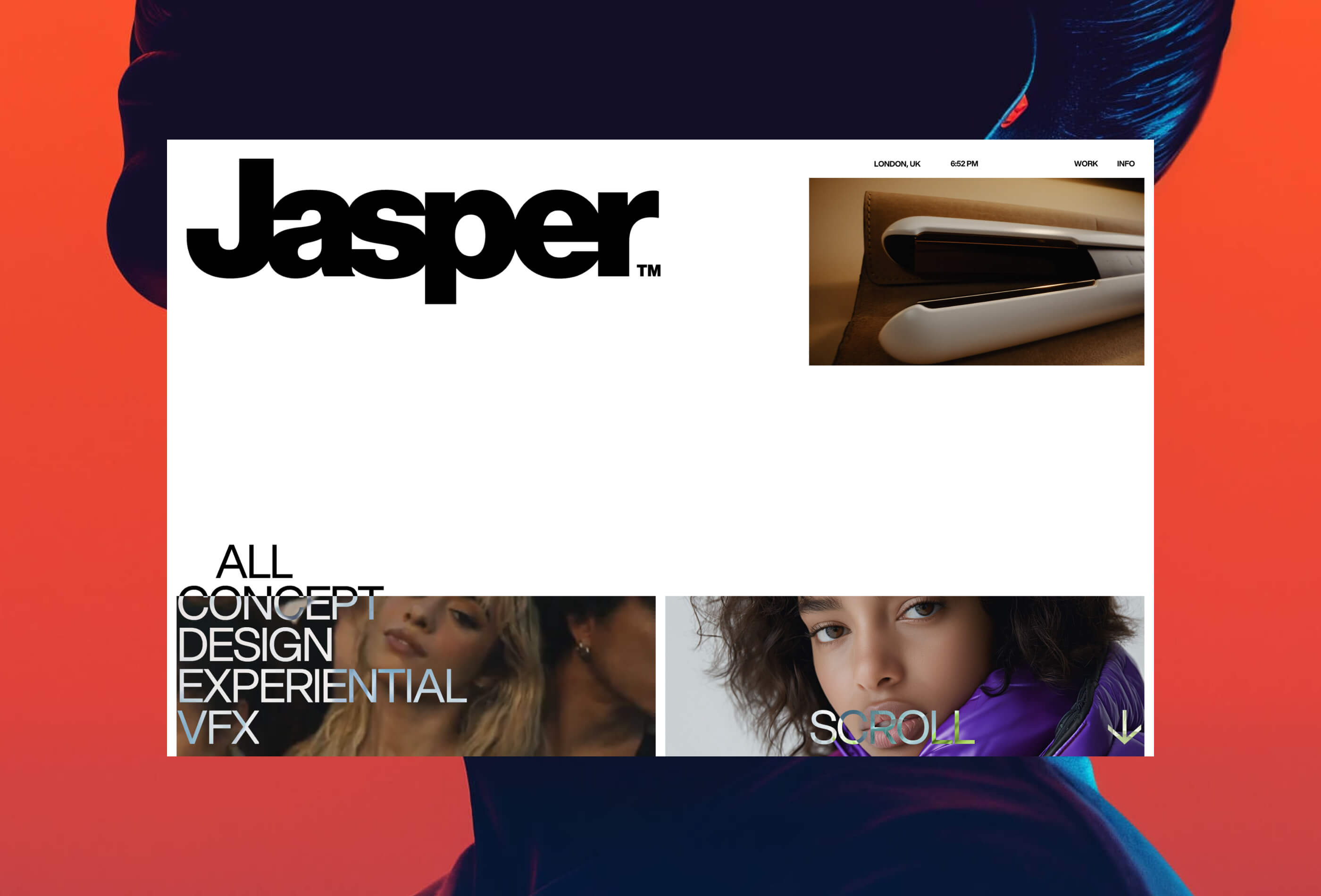 Screenshot 3 for Jasper Films, a Framer Marketplace template by Fouroom.