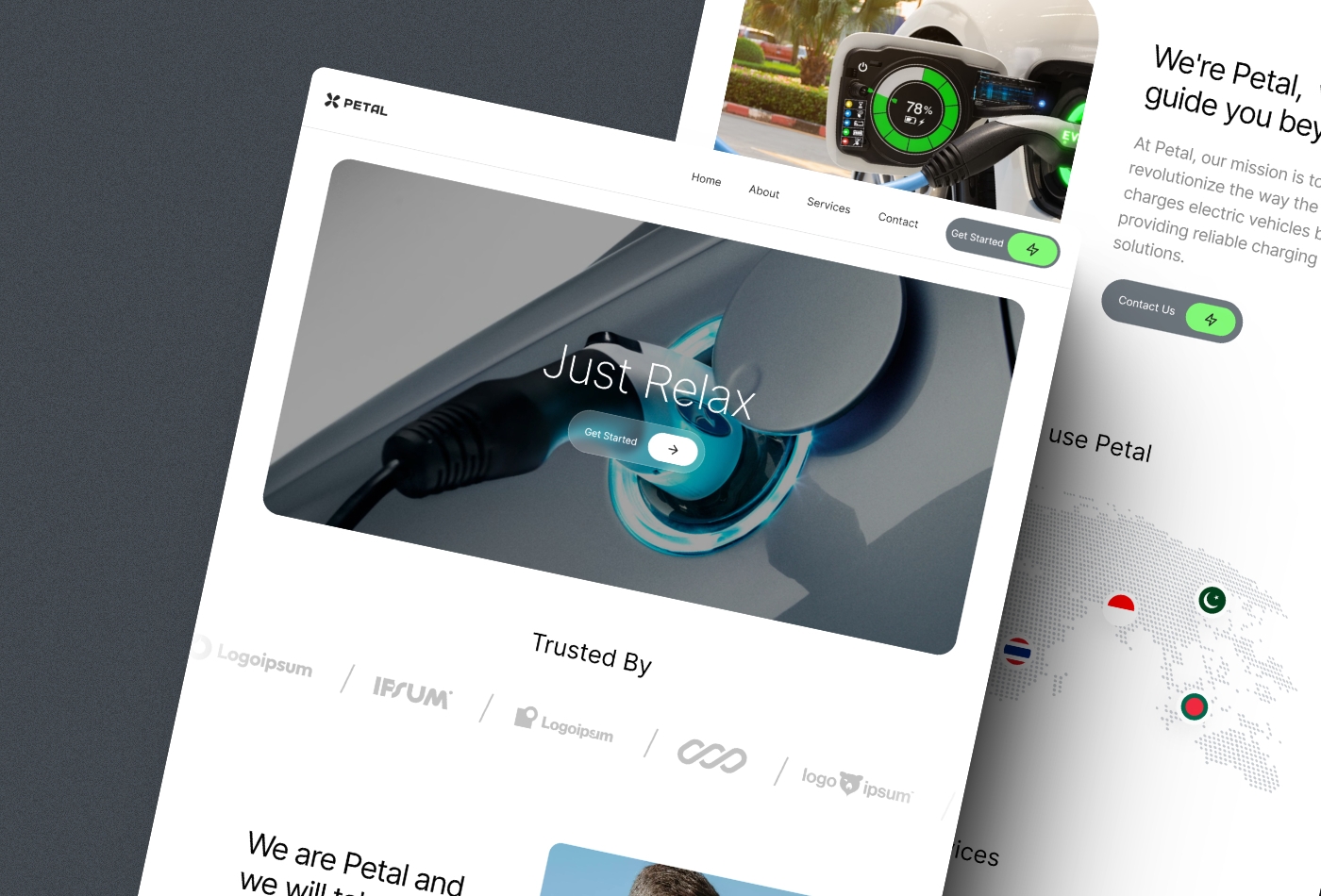 Screenshot 3 for Petal, a Framer Marketplace template by Kingsley Ken.