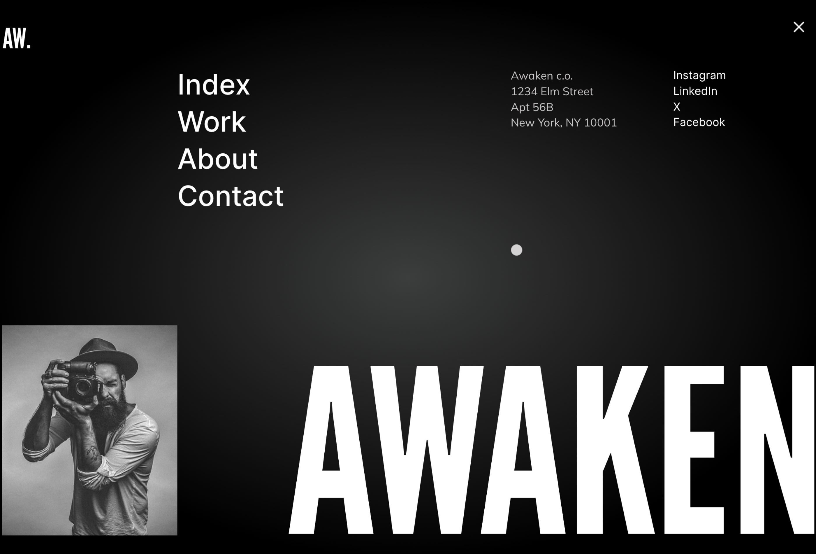 Screenshot 3 for Awaken, a Framer Marketplace template by Rafal.