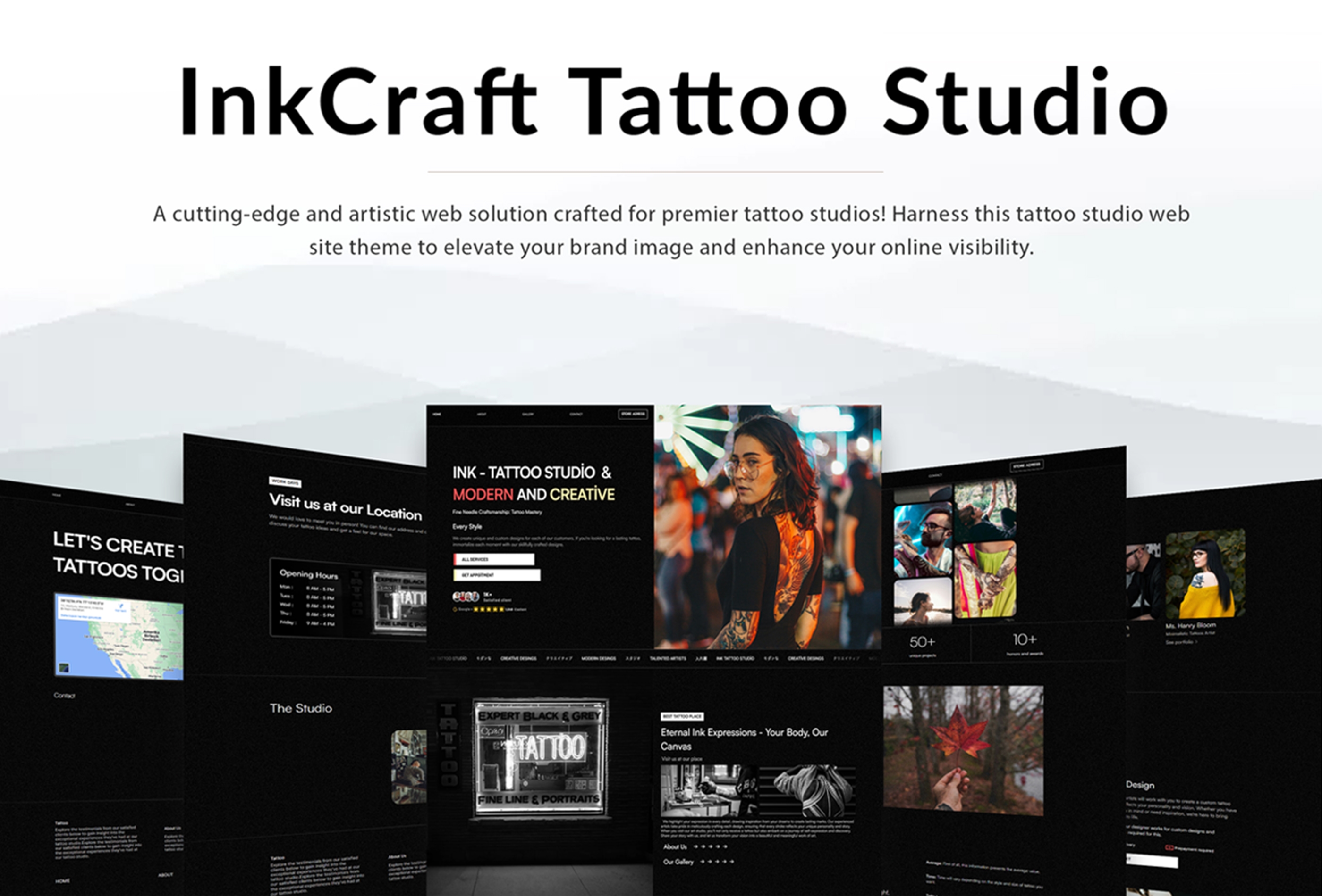 Screenshot 2 for InkCraft, a Framer Marketplace template by Ling Jie.