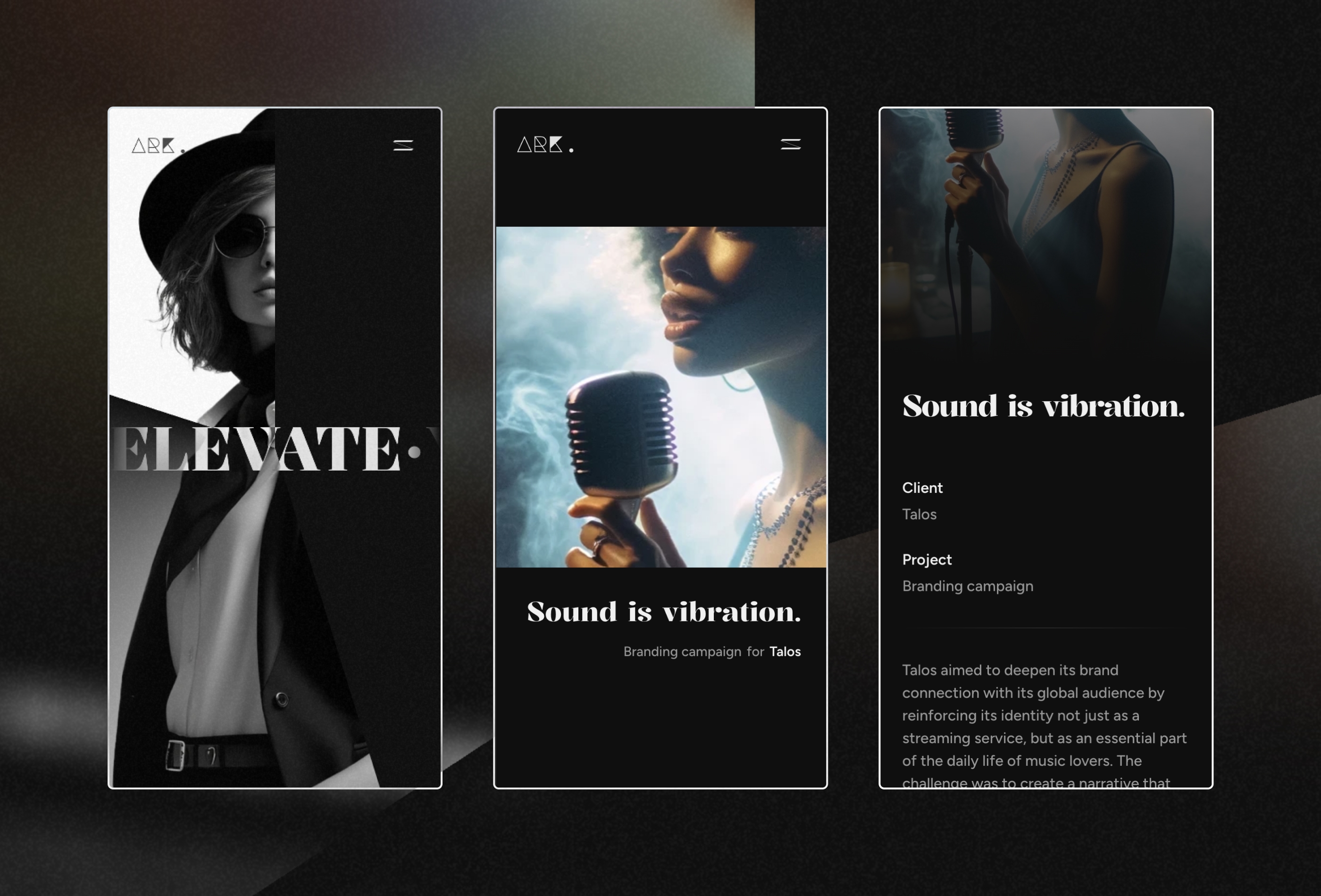 Screenshot 4 for ARK, a Framer Marketplace template by Gustav Salomonsson.