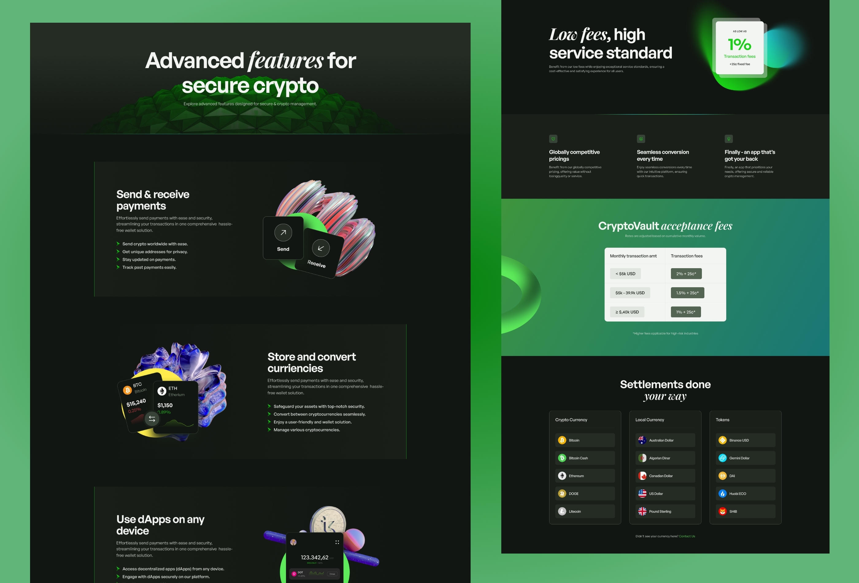 Thumbnail 2 for CryptoVault, a Framer Marketplace template by Goodspeed.