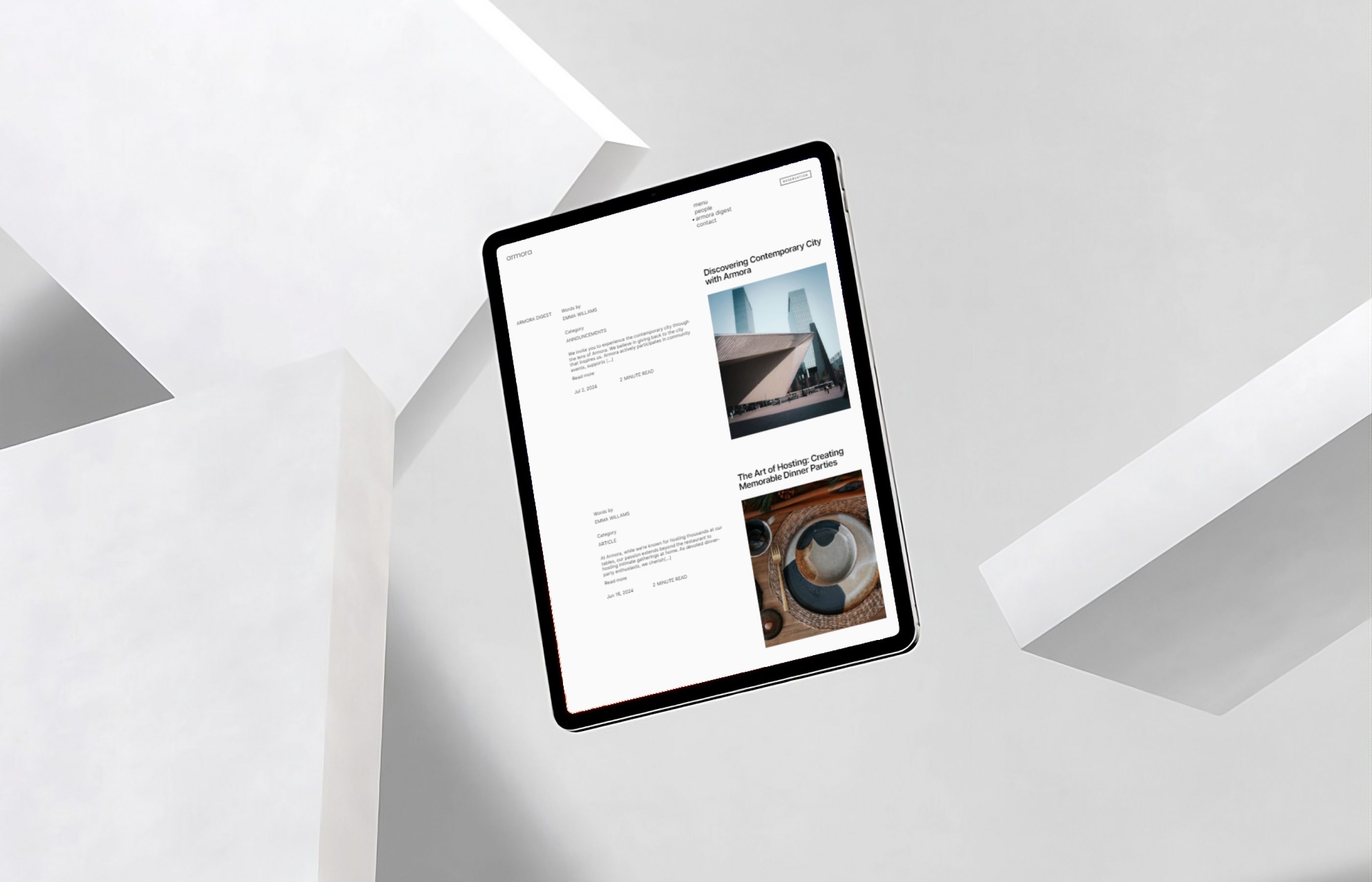 Screenshot 3 for Armora, a Framer Marketplace template by Artside.