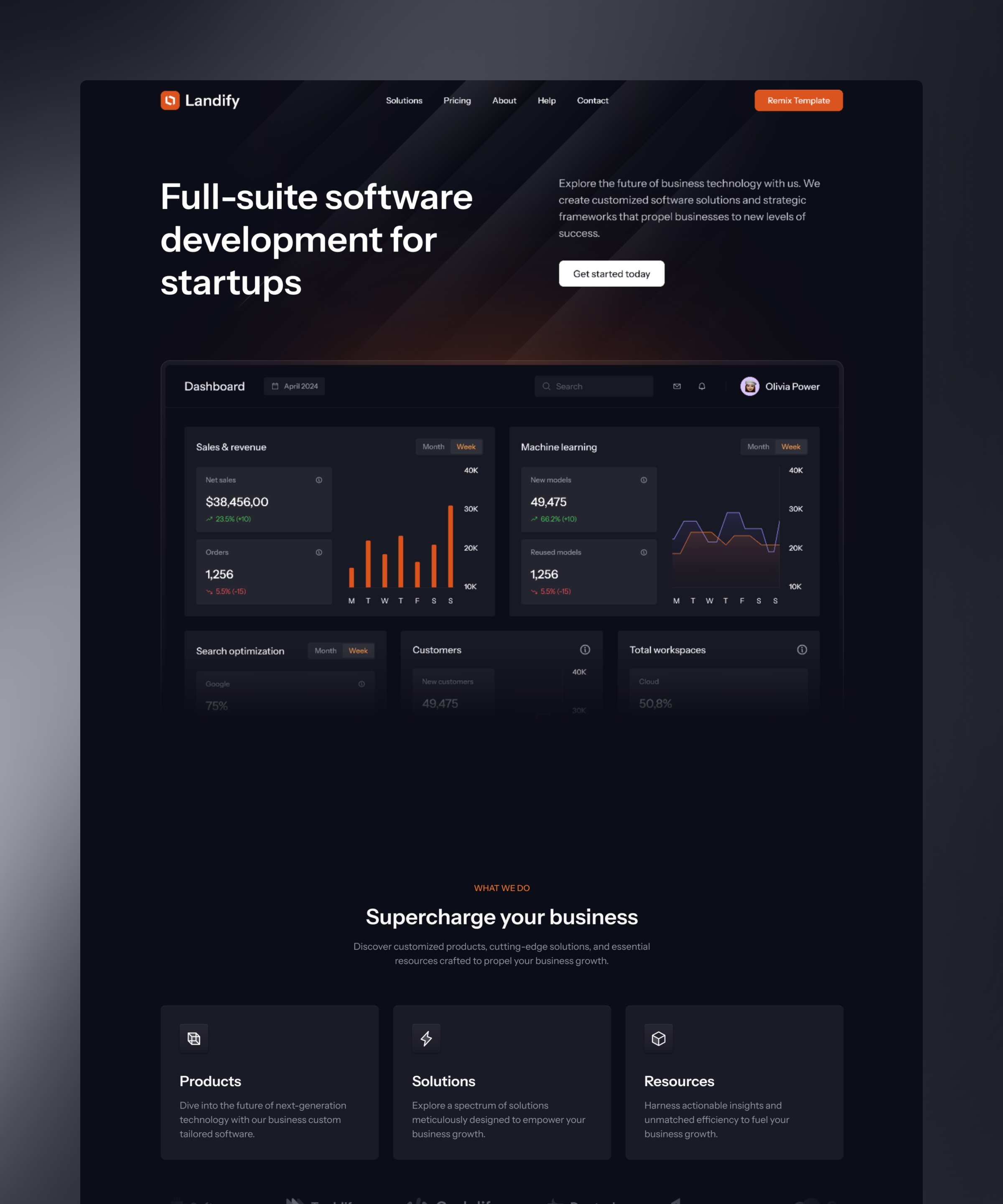 Screenshot 4 for Startify , a Framer Marketplace template by Dmytri Ivanov.