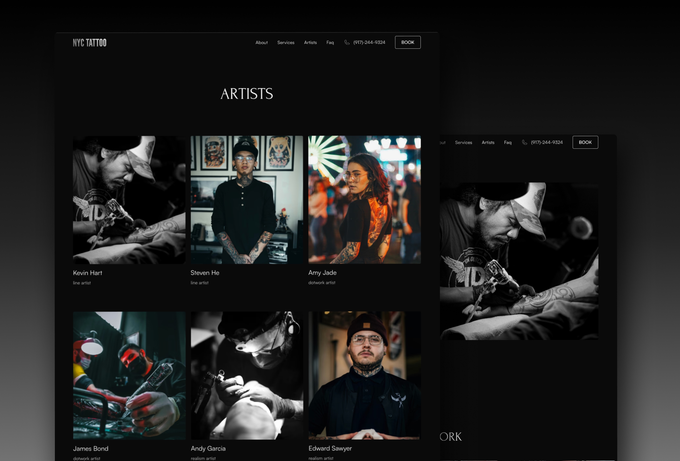 Screenshot 2 for TAT, a Framer Marketplace template by Ivan Qiu.