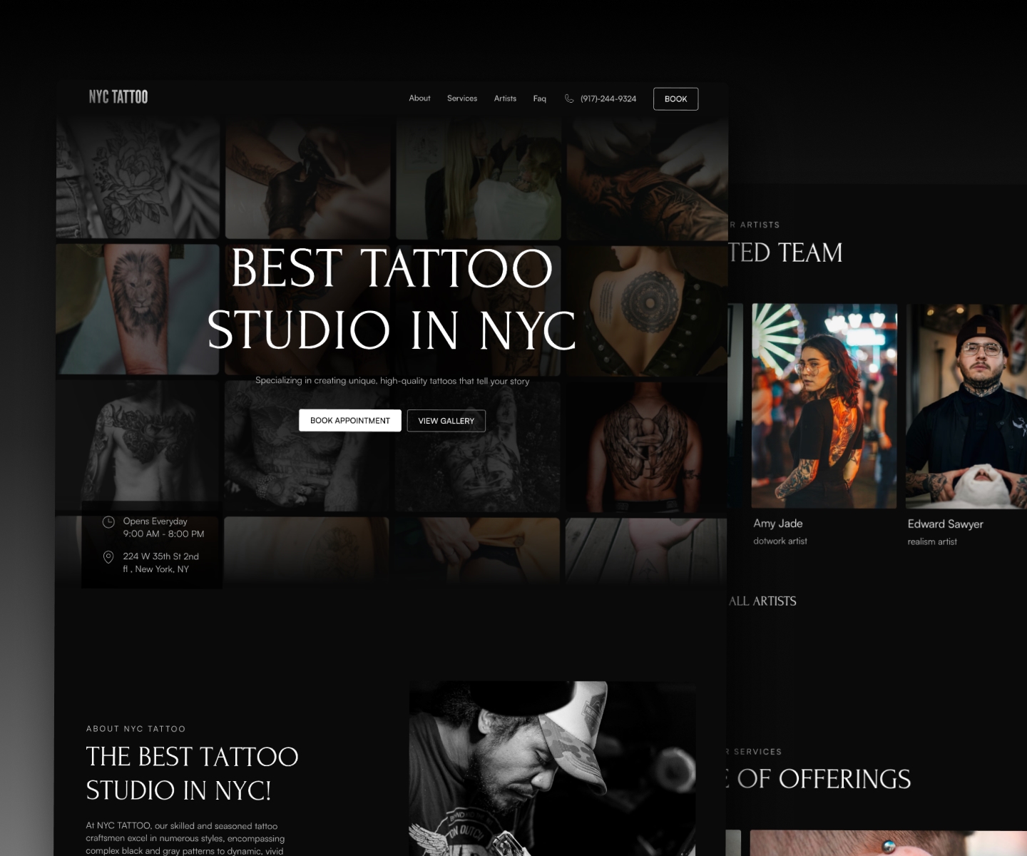 Screenshot 1 for TAT, a Framer Marketplace template by Ivan Qiu.